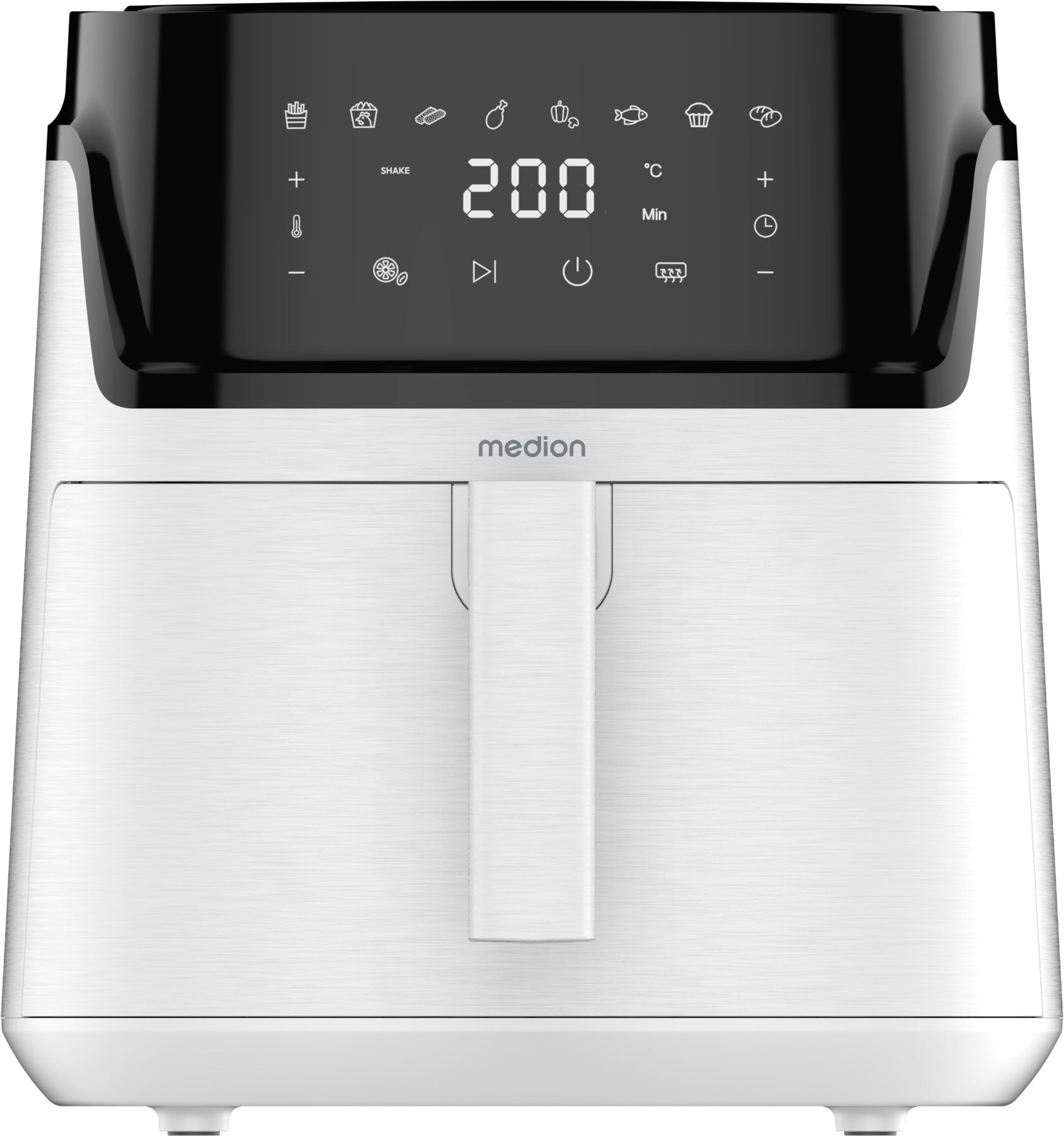 Medion® Heißluftfritteuse »MD 100056« 1650 W Großes 7,2 L Fassungsvermögen,PFAS‑frei