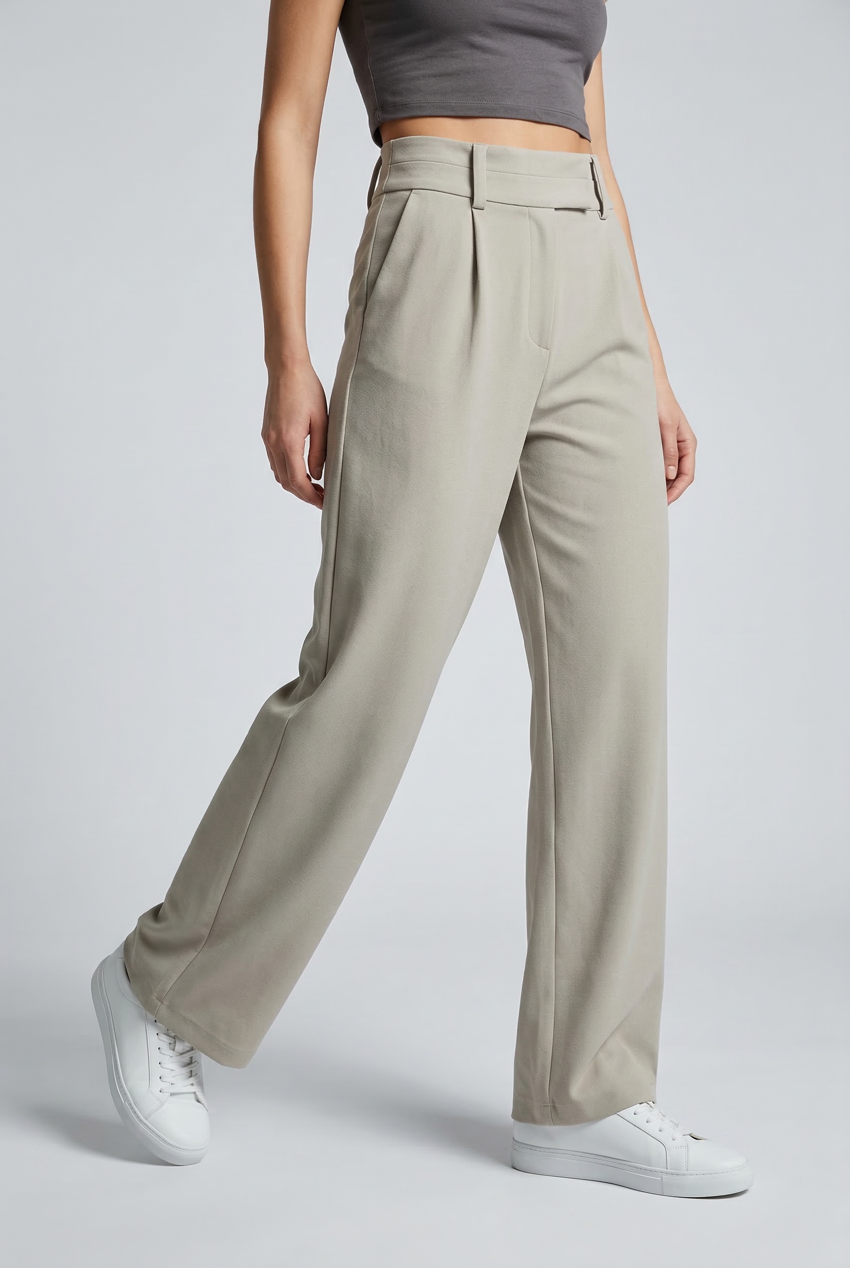 ONLY Anzughose "ONLCARMEN LIFE HW STR PANT PNT ZLO" mit Gürtelschlaufen günstig online kaufen