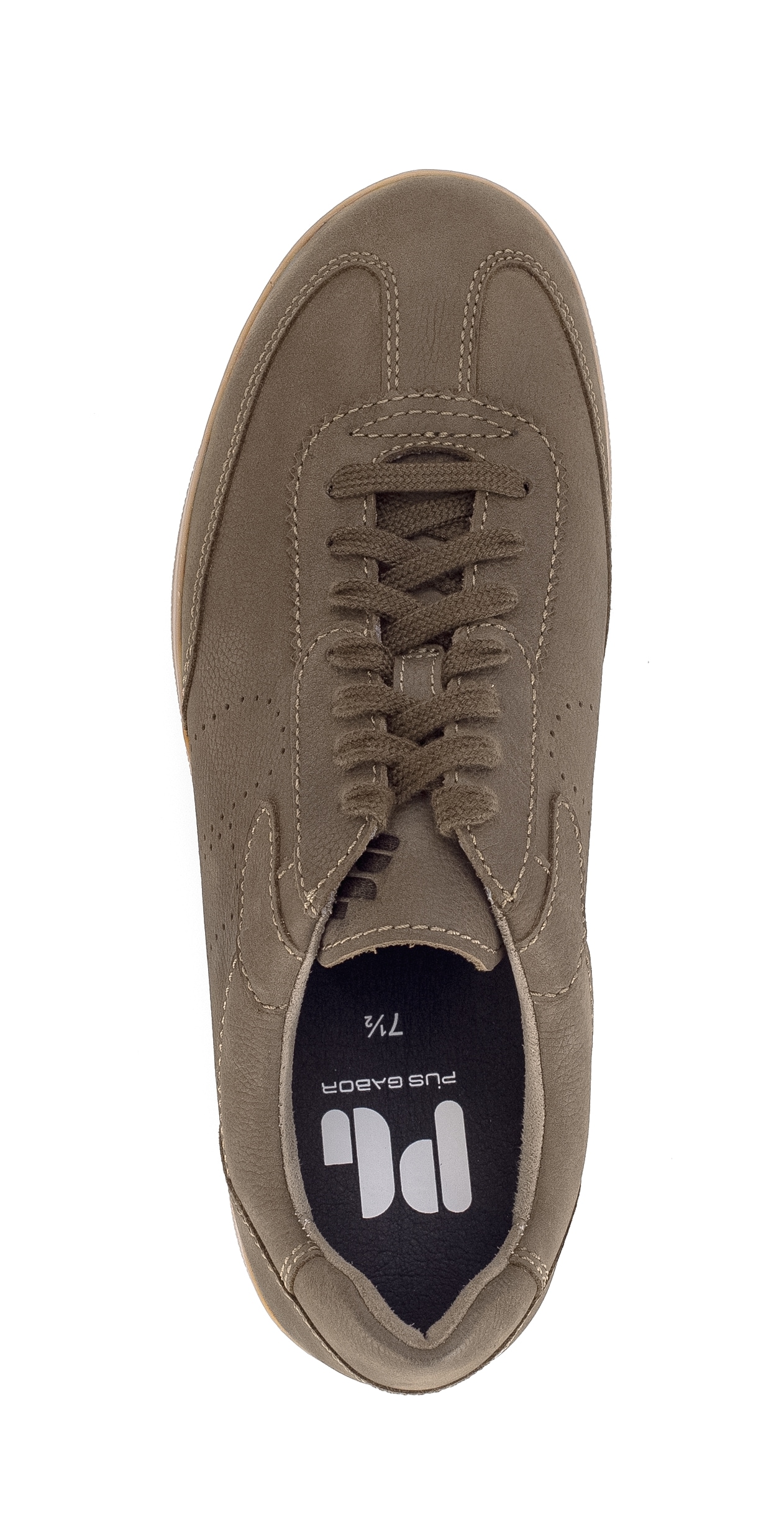 Pius Gabor Sneaker, Freizeitschuh, Halbschuh, Schnürer mit Lochmuster, Weite G (=weit)