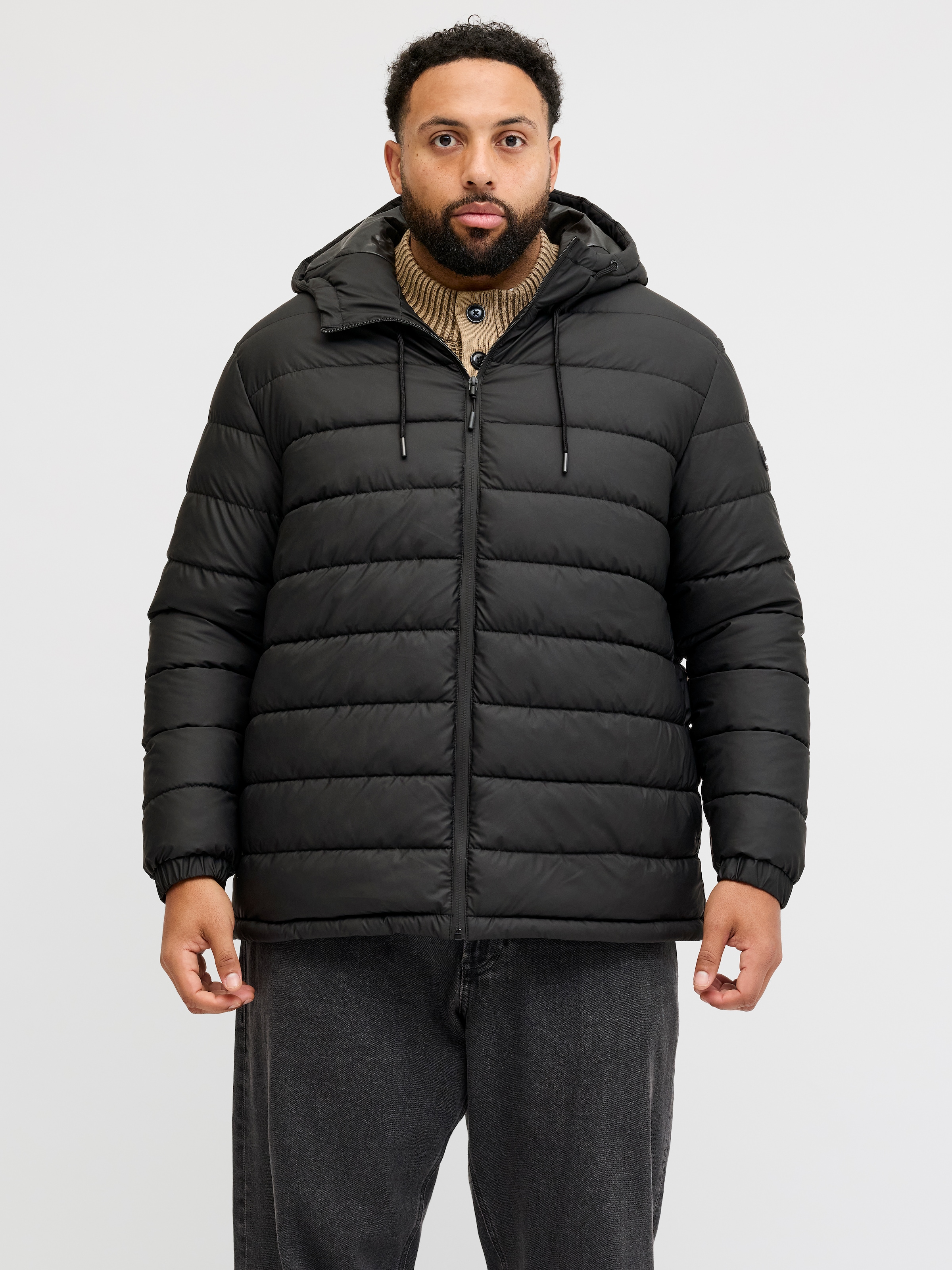 Jack & Jones PlusSize Steppjacke "JCOPOINT PU PUFFER JACKET BF PLS" mit Kap günstig online kaufen