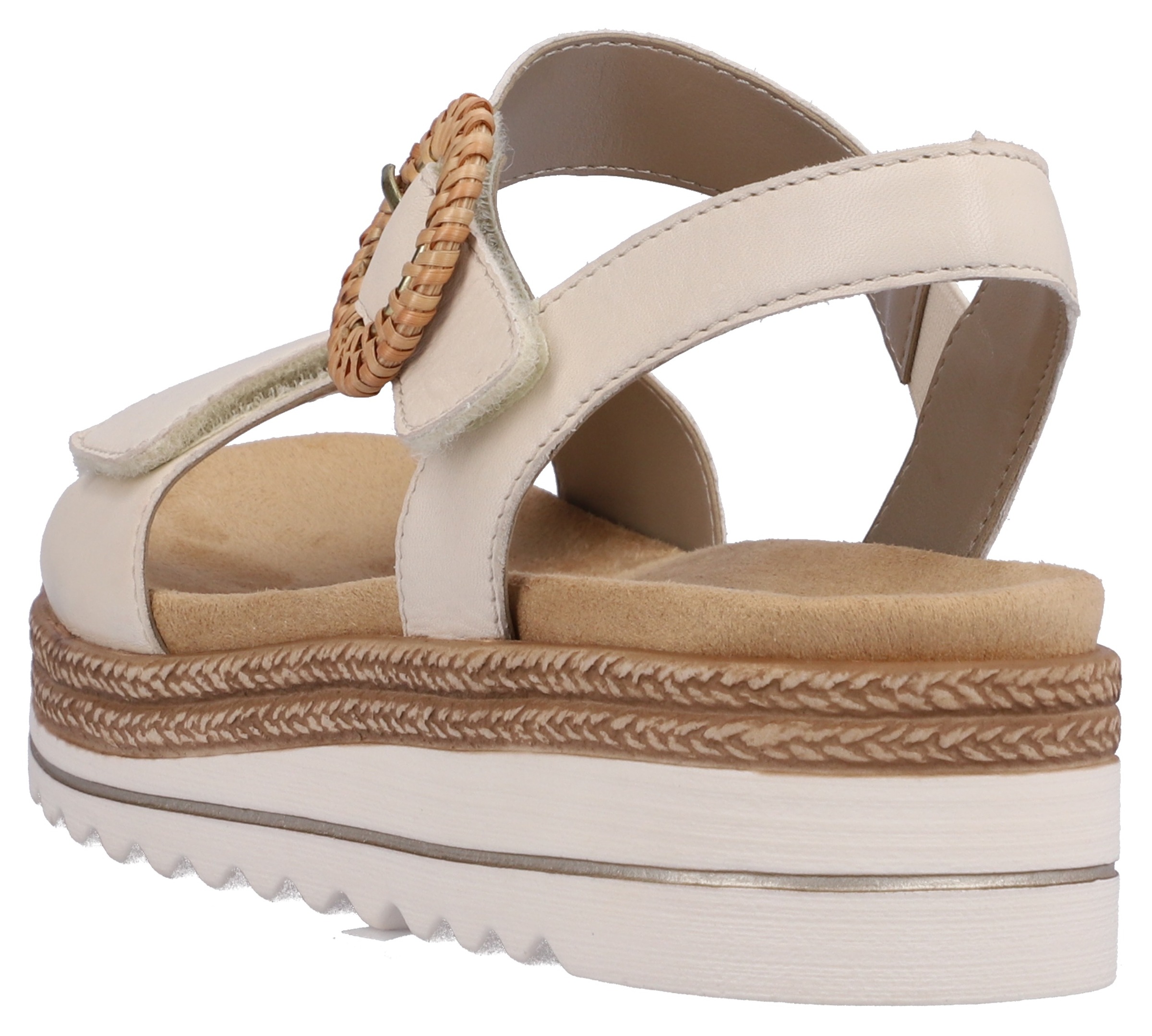Remonte Keilsandalette Damen Hellbeige 44 3