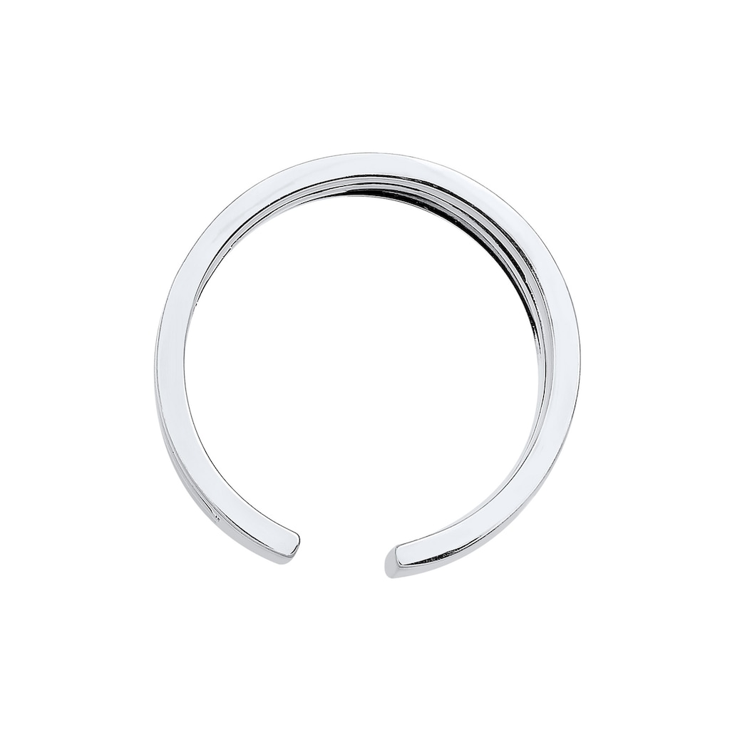 Elli Fingerring »Silberring Breit Schlicht Offen 925 Silber«