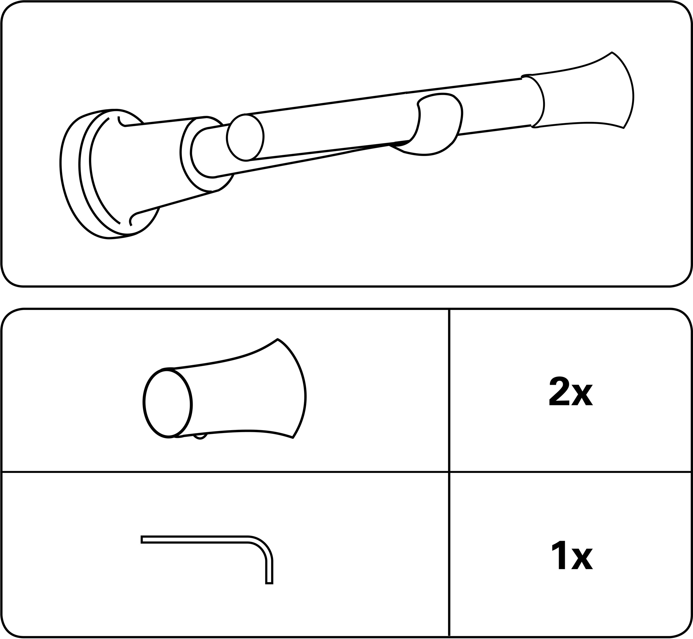GARDINIA Gardinenstangen-Endstück "Konus" Serie Ally günstig online kaufen