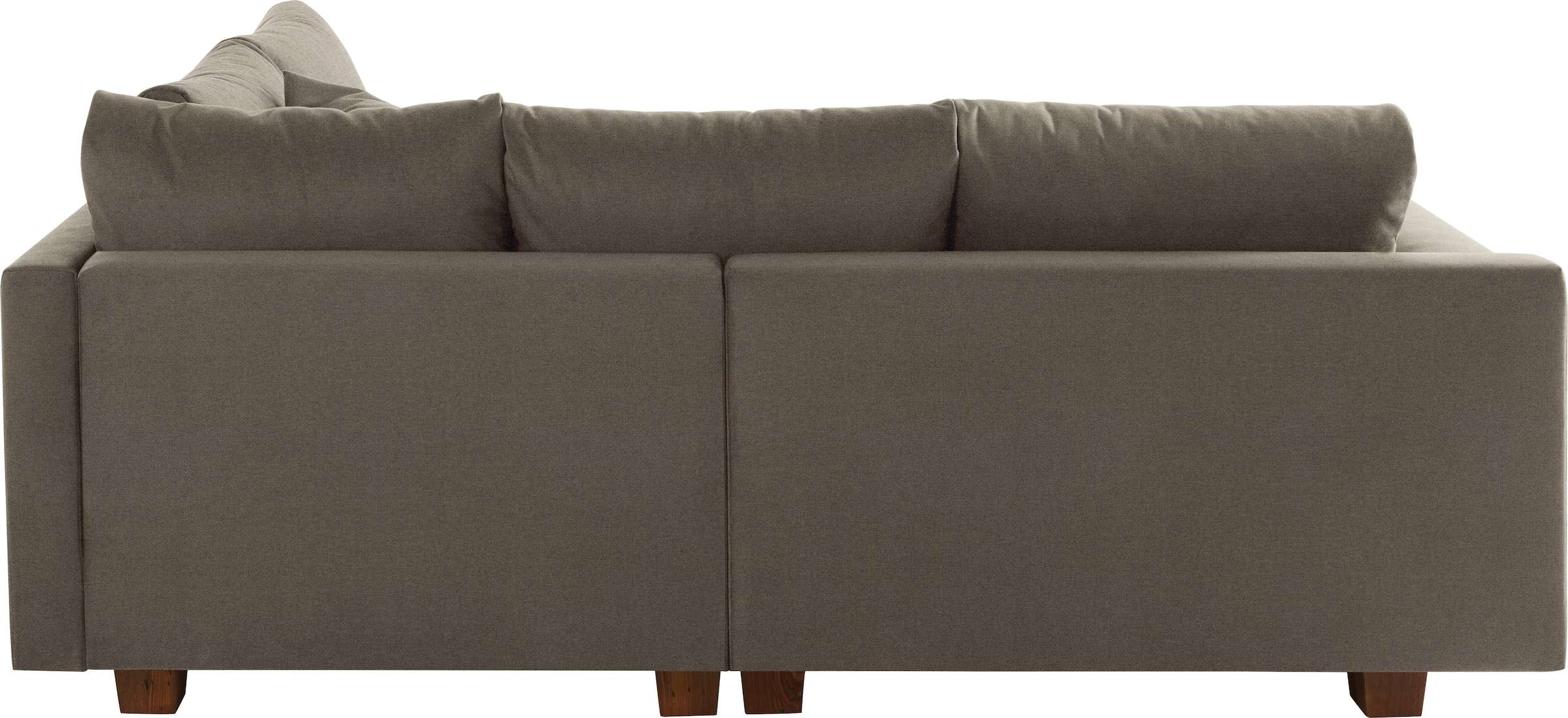 Home affaire Ecksofa »Rice L-Form inkl. Hocker«, (Set, mit Hocker), mit Bonnellfederkern, Hocker & Kissen, Ottomane beidseitig montierbar