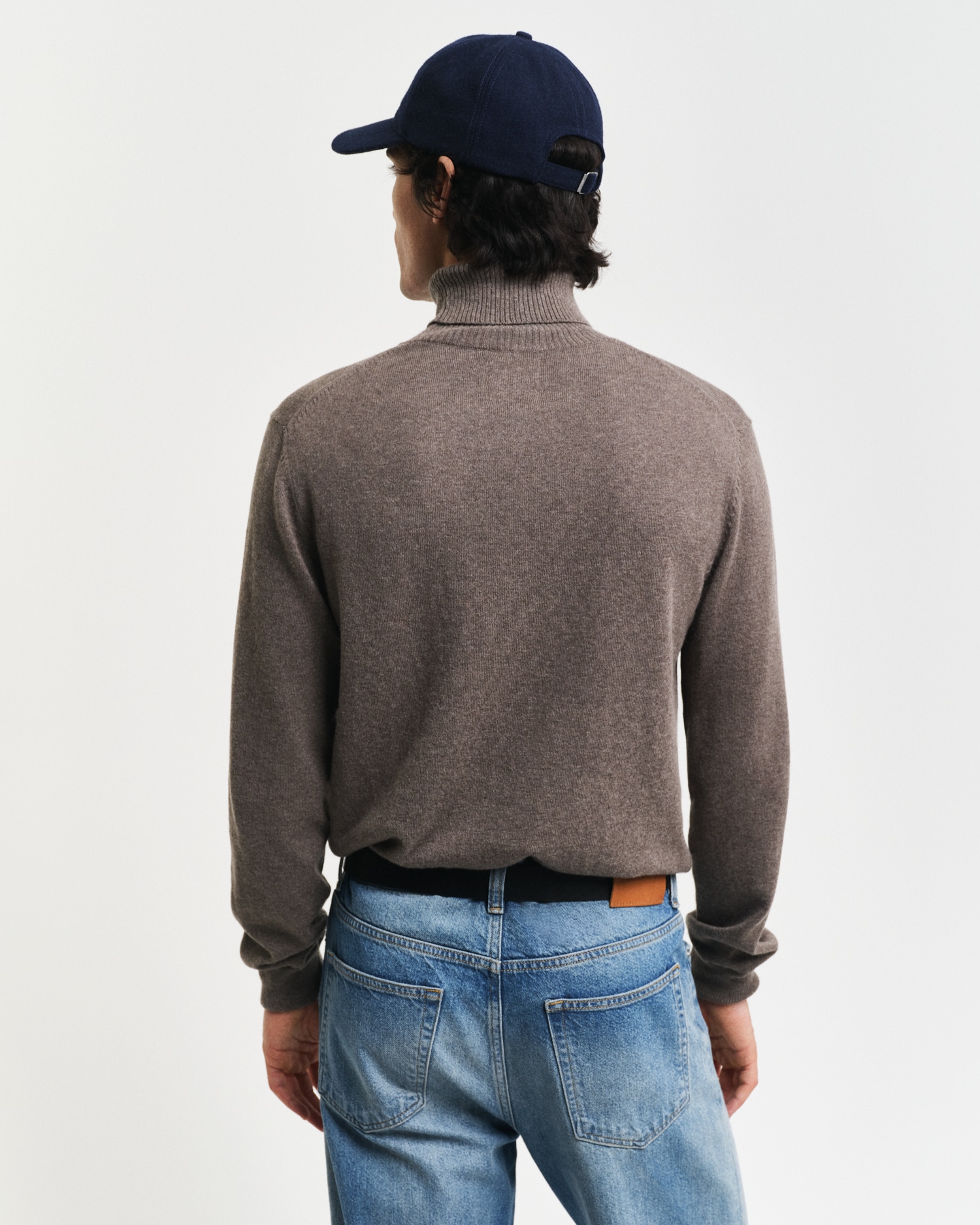 Gant Strickpullover »CTN/WO ROLLNECK«, Mit Rundhalsausschnitt