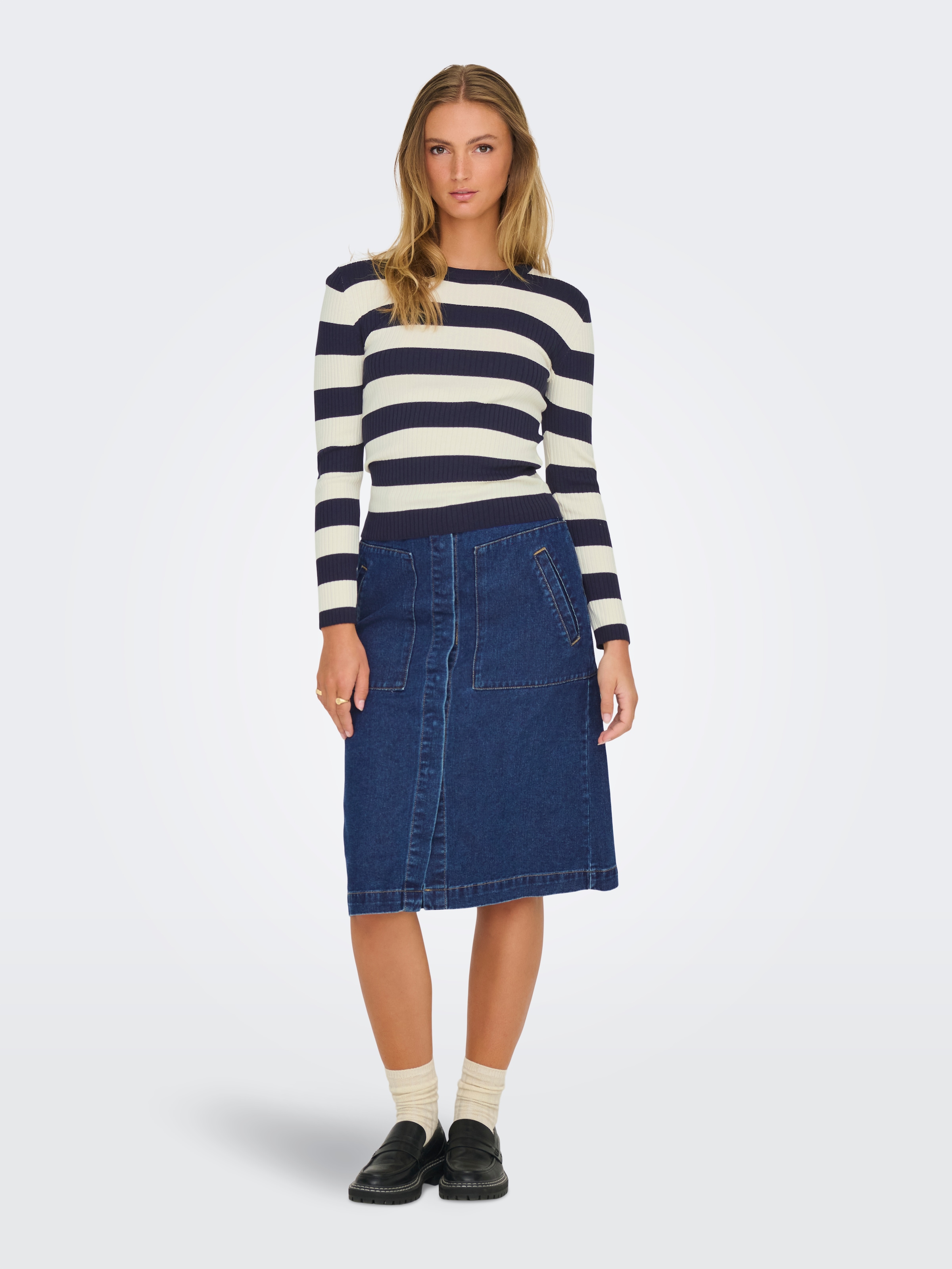 JDY Rundhalspullover »JDYPLUM L/S O-NECK PULLOVER KNT NOOS«