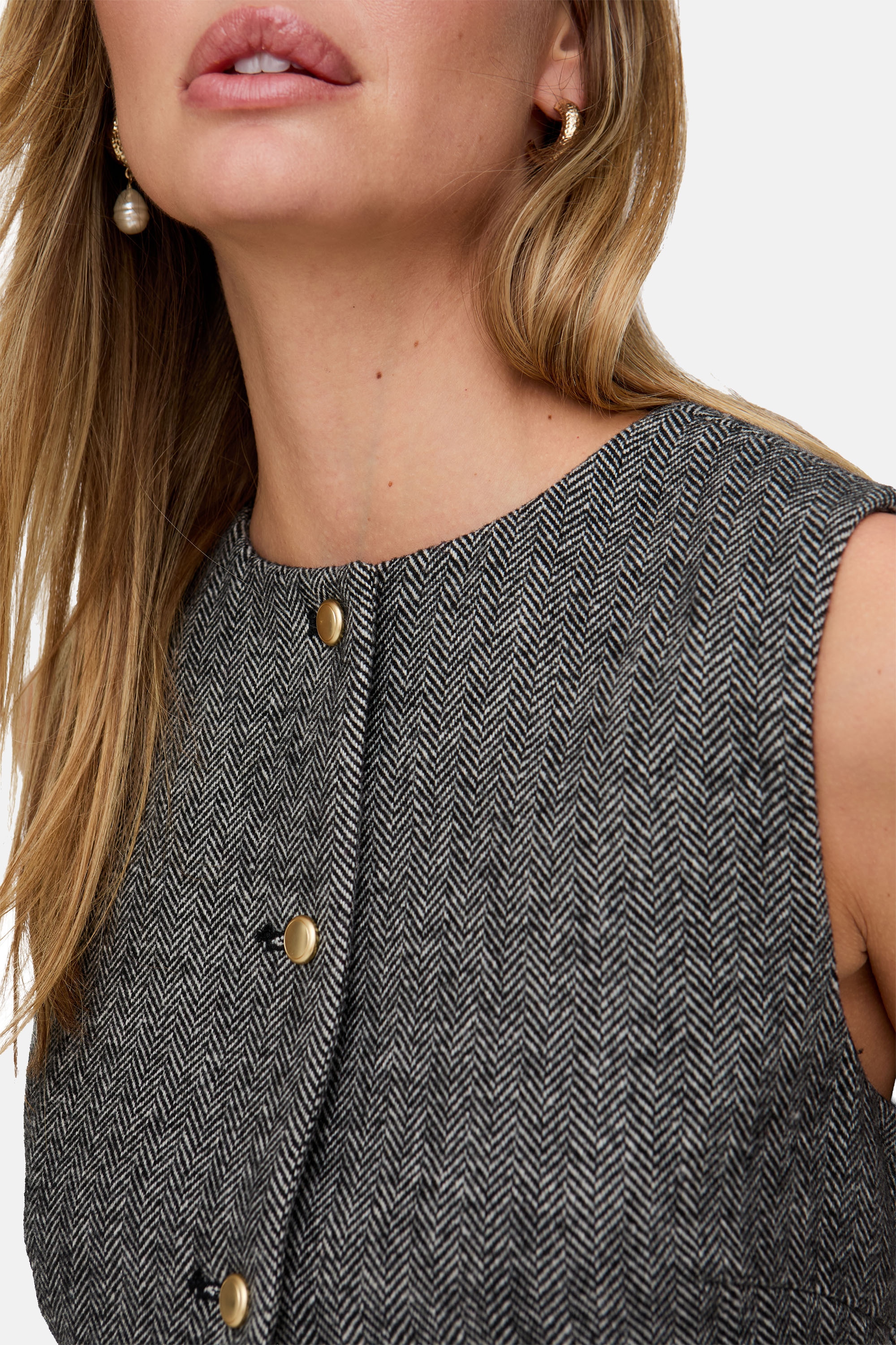 Lily and Lionel Anzugweste »Pandora Tailored Herringbone Print Waistcoat Damen«
