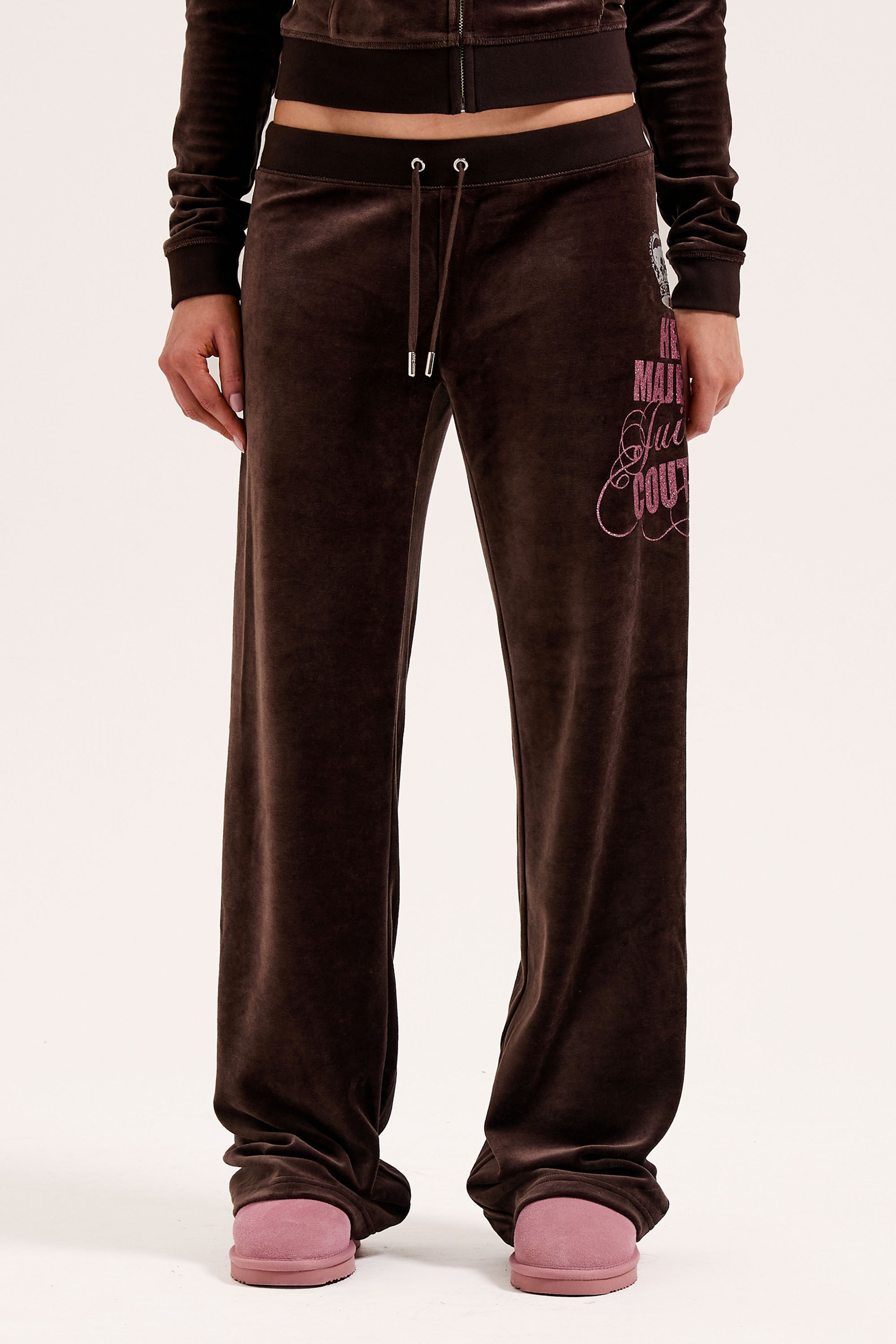 Juicy Couture Sweathose »HER MAJESTY CAISA TRACKPANT. Damen«  Trainingshose Damen, Sweathose, Velour, Jogginghose mit Glitzer, Sale