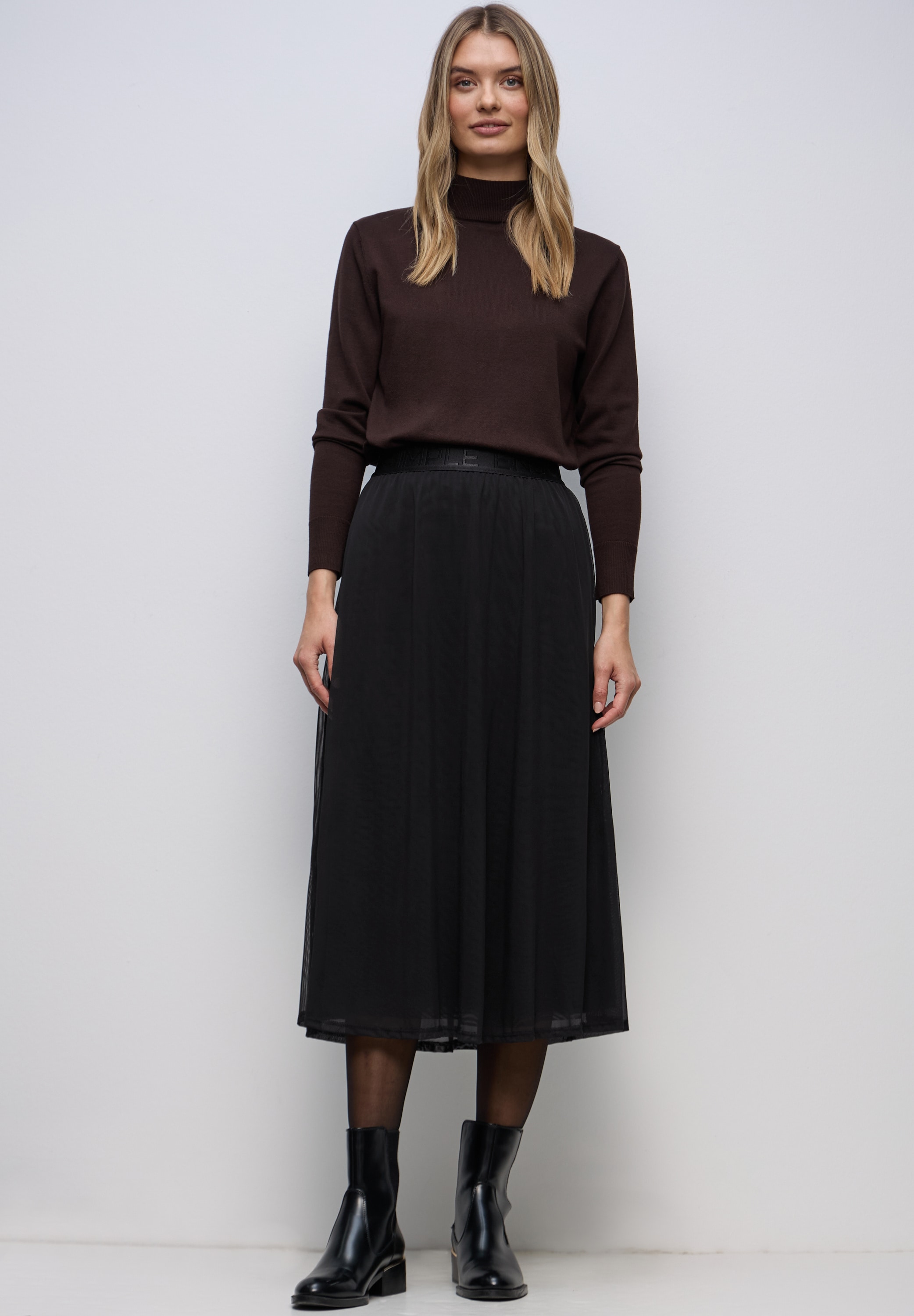 STREET ONE Maxirock mit Elastikbund