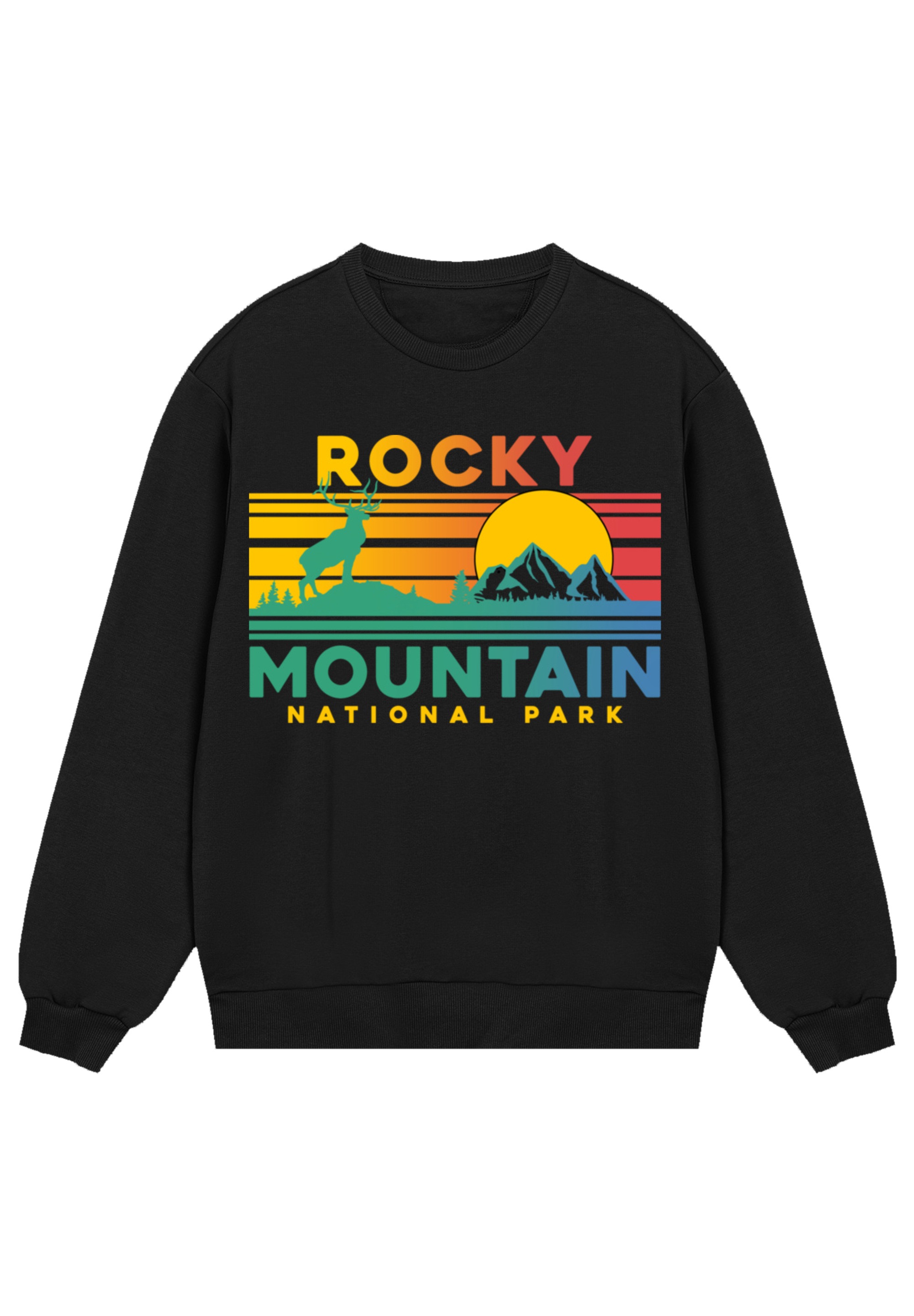 F4NT4STIC Sweatshirt "US National Parks Rocky Mountain Sunset", Premium Qua günstig online kaufen