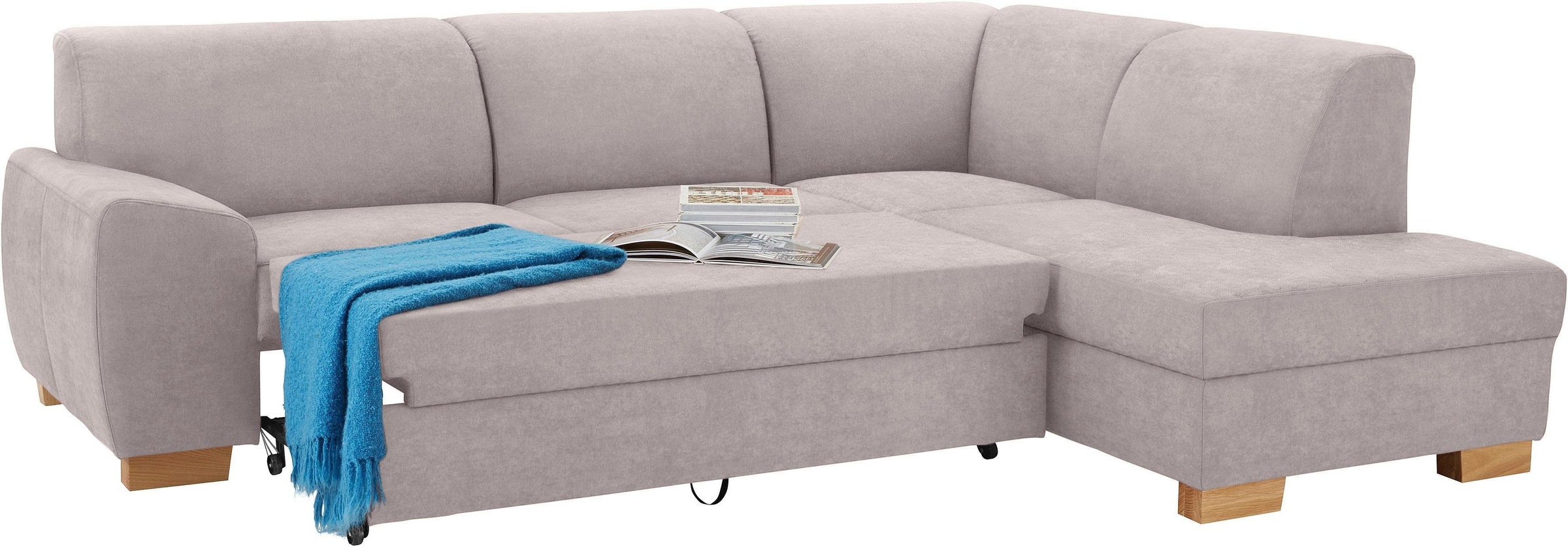 DOMO collection Ecksofa »Incanto kubische Formensprache, komfortabel, L-Form«, wahlweise mit Bettfunktion