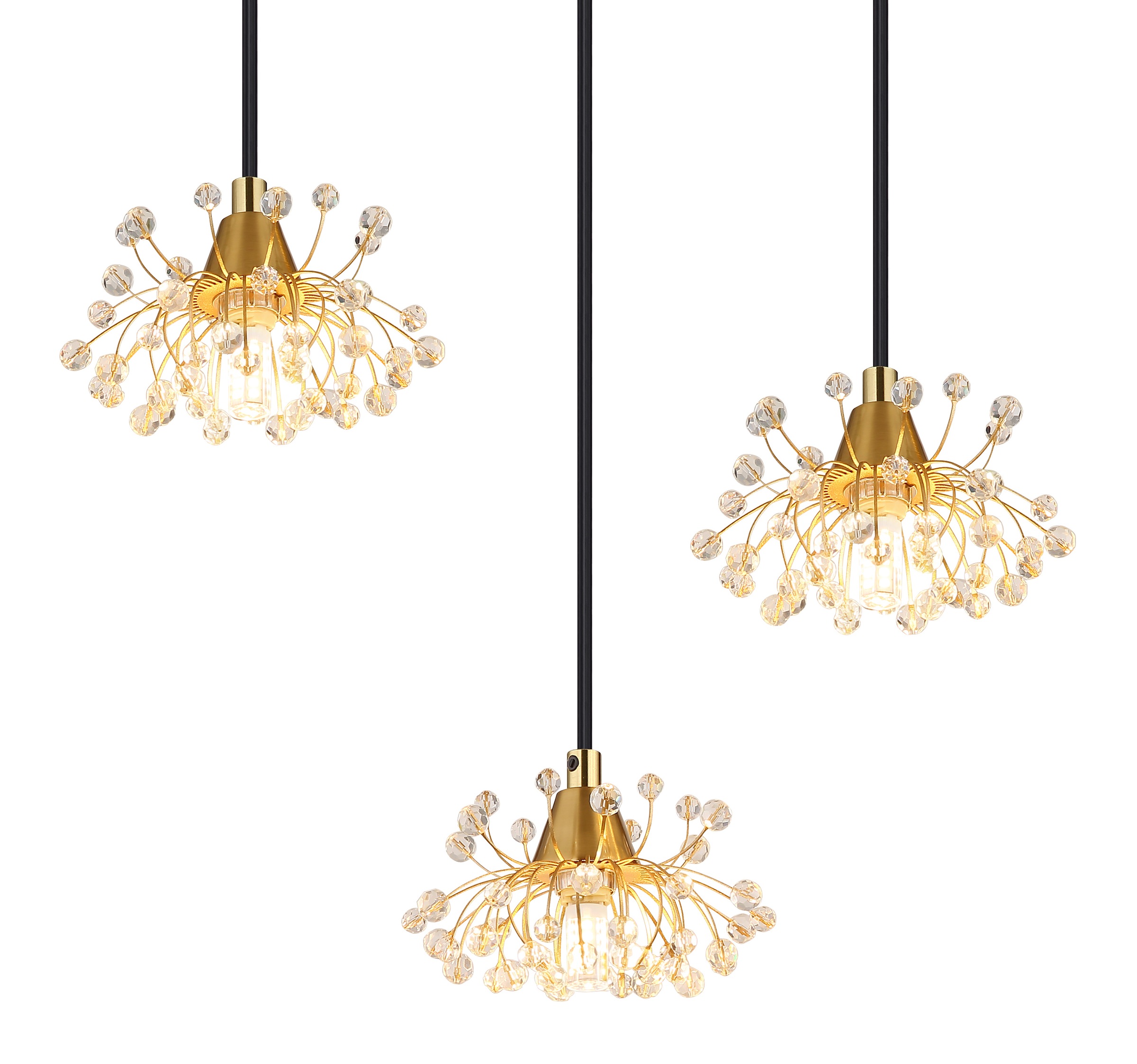 GLOBO LIGHTING Hängeleuchte »FIORE«, Leuchtmittel G9 | ohne Leuchtmittel, Hängelampe/Pendelleuchte/Esszimmer/Wohnzimmer/Esstisch