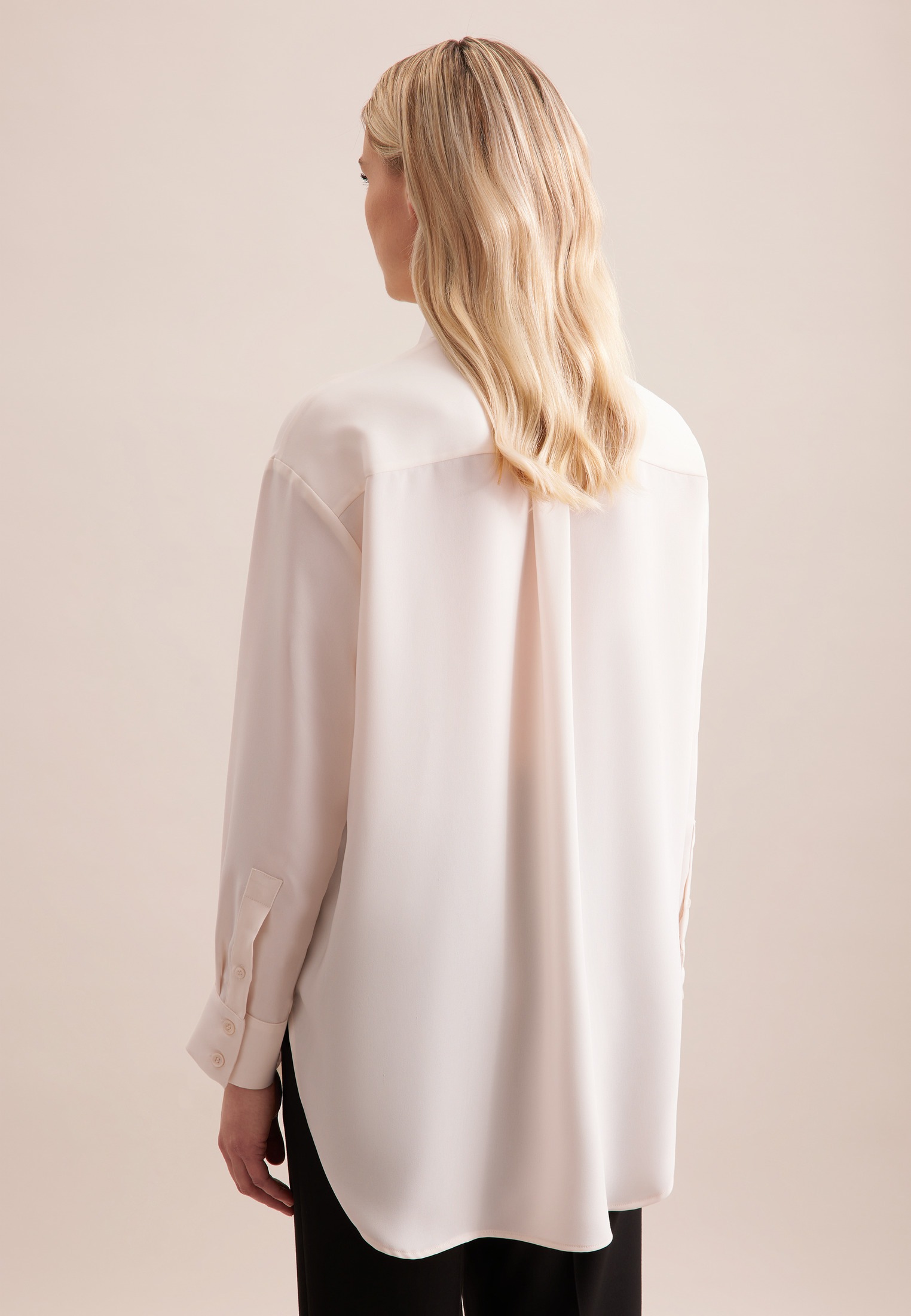 seidensticker Hemdbluse, 1/1 Kragen Uni günstig online kaufen