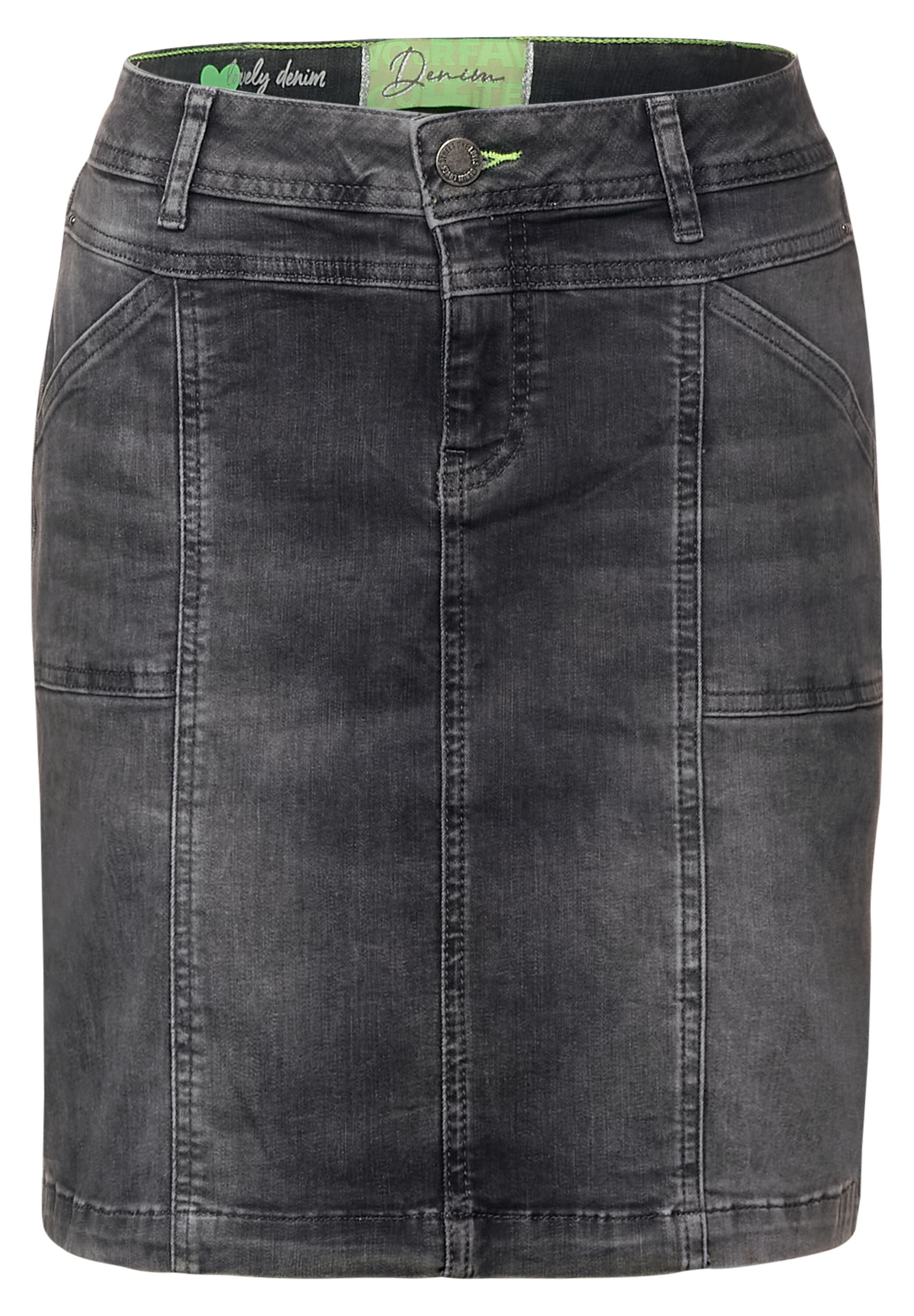 STREET ONE Jeansrock, mit dekorativen Nähten