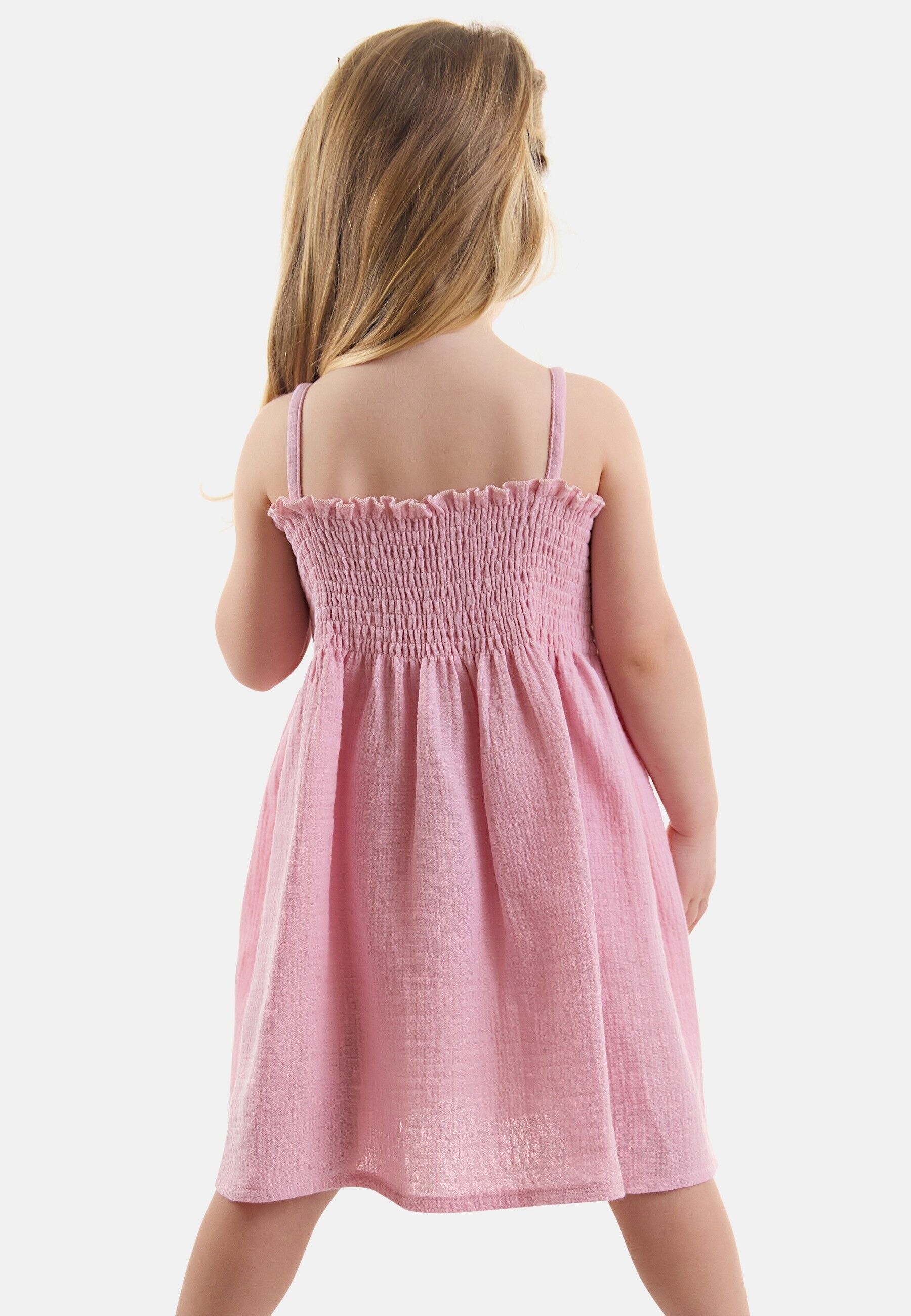 Denokids Shirtkleid »Flowers Muslin«, (2 tlg.), mit Blumenstickerei