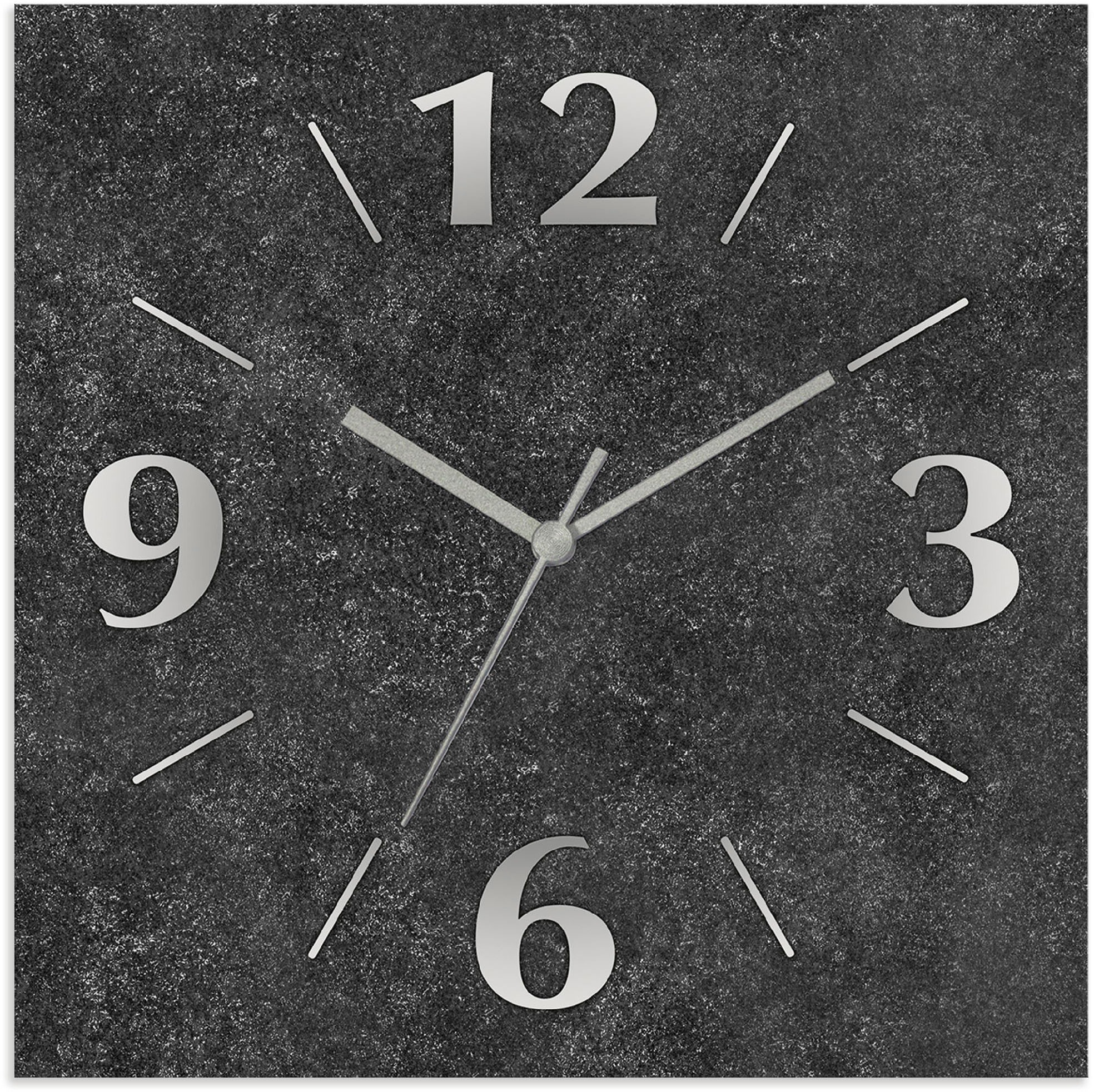 Artland Wanduhr "Granit-Gestein-Anthrazit" wahlweise mit Quarz- oder Funkuh günstig online kaufen