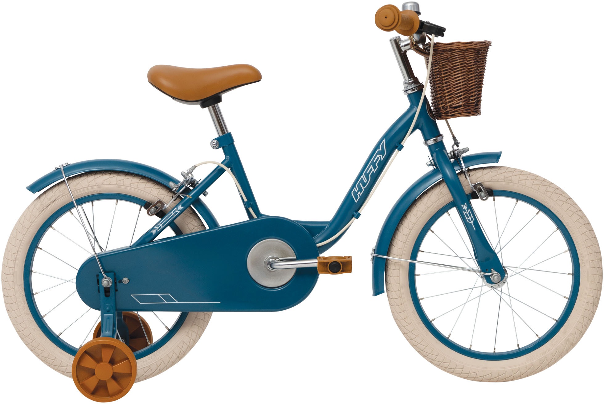 HUFFY Kinderfahrrad "Vintage 16-Zoll Ein-Gang-Mädchenfahrrad", 25cm, 16 Zoll (40,64cm) hinten: 16 Zoll (40,64cm)blau, Fahrräder
