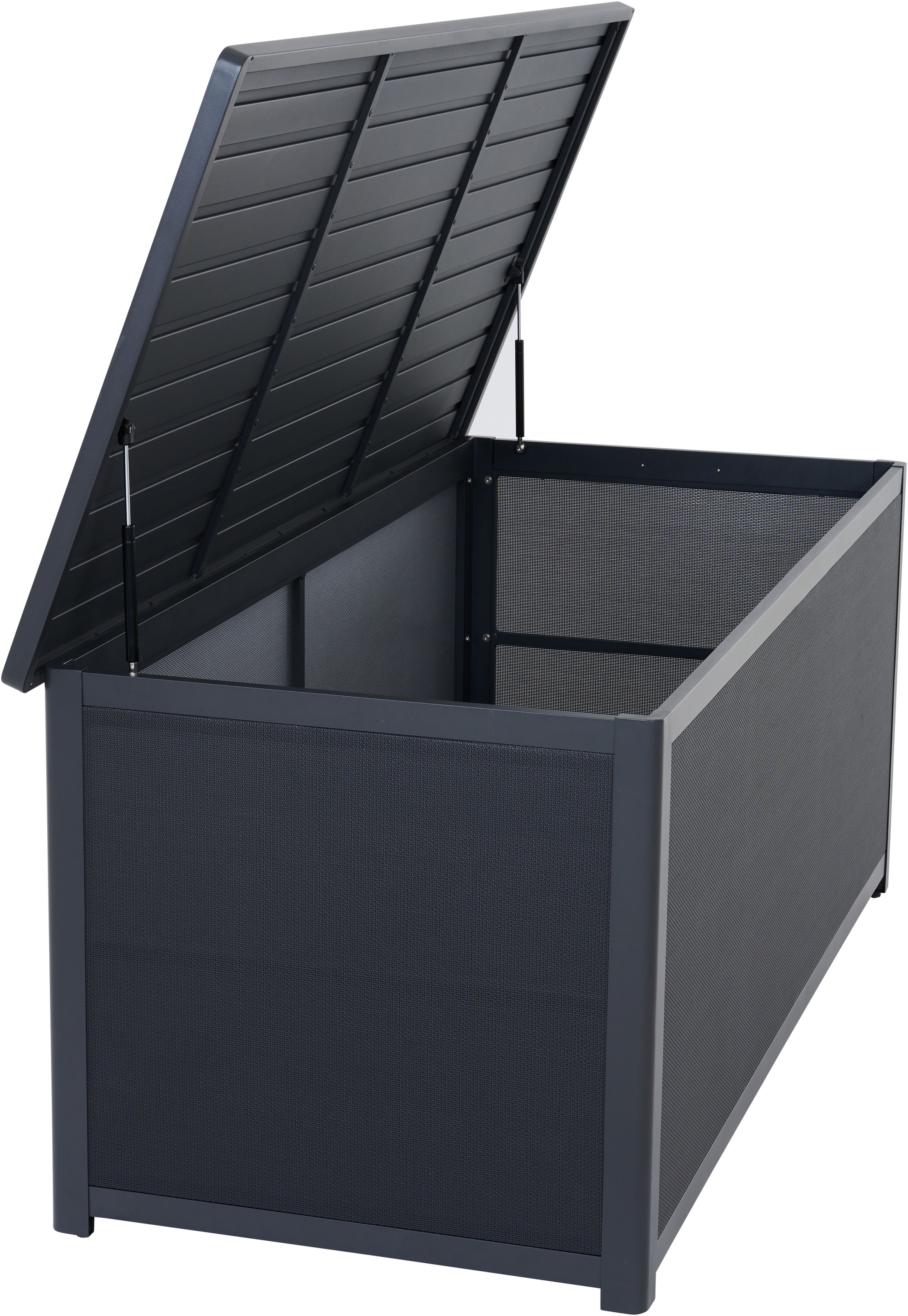 Siena Garden Kissenbox Gestell aus Aluminium, Ranotex® Bezug, 181x79x75cm anthrazit