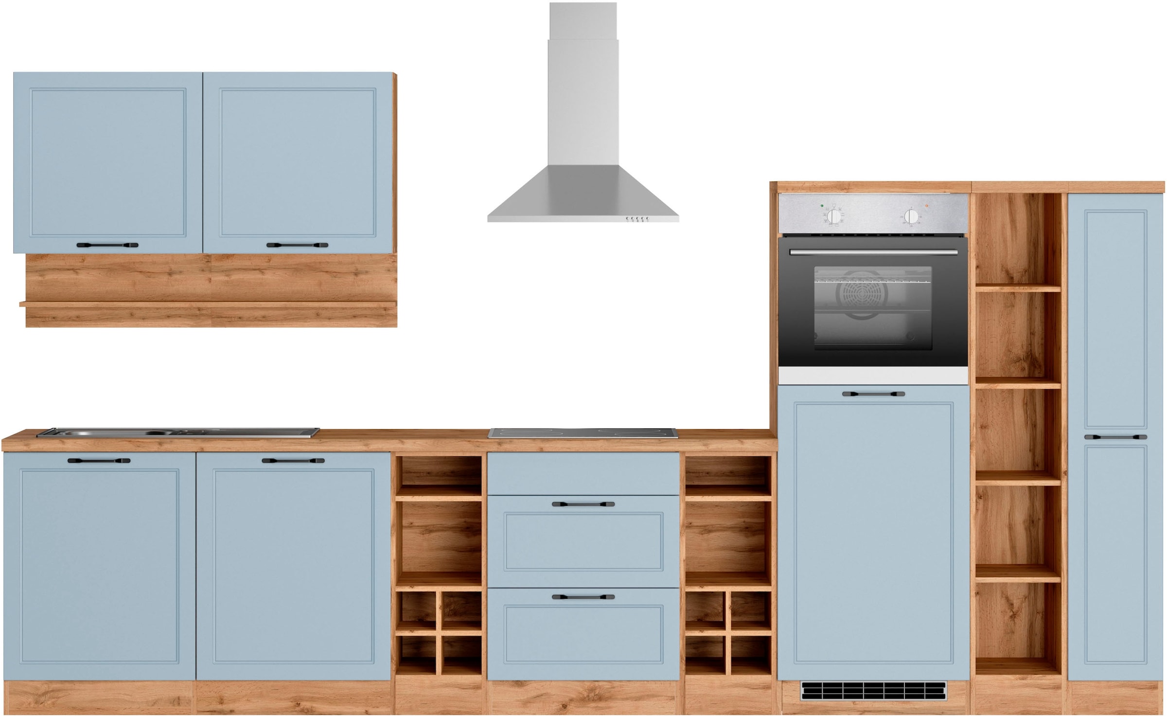 Küche »KS-Lana«, 360 cm breit, wahlweise mit oder ohne E-Geräte