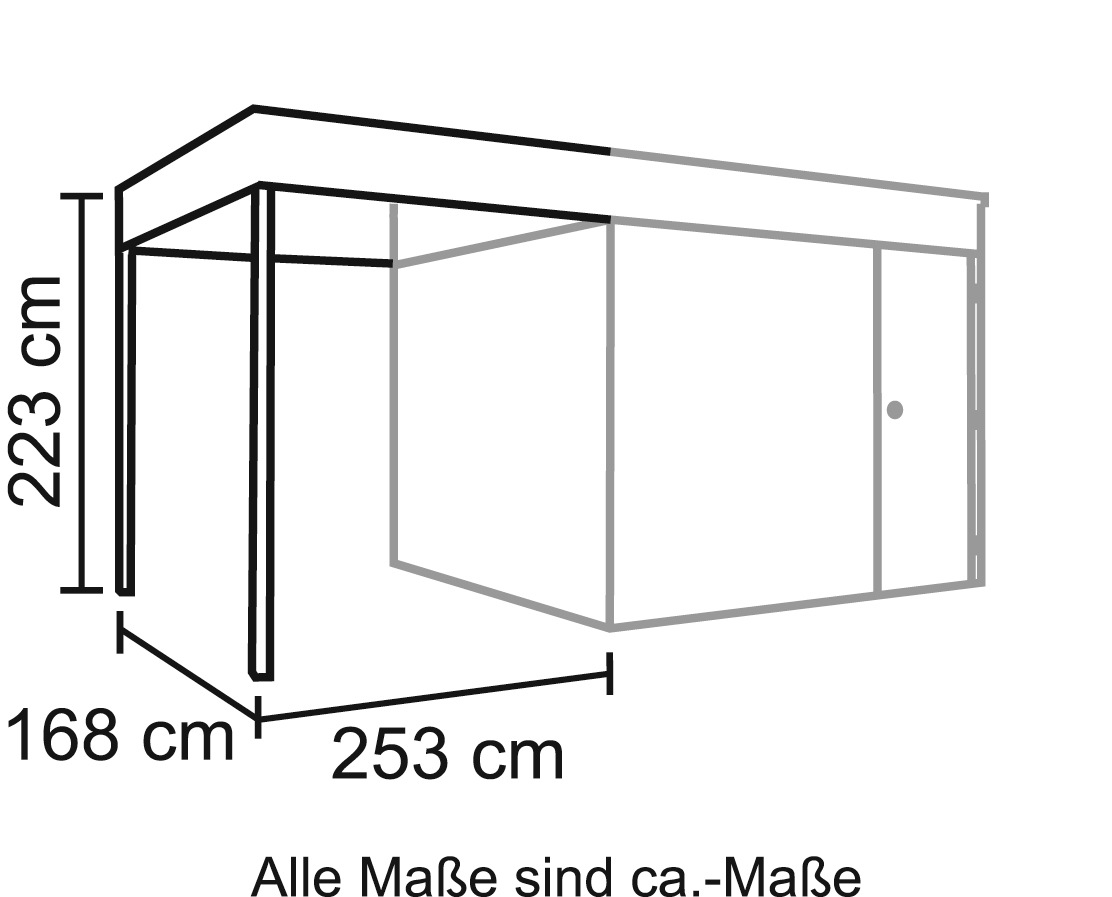 Skanholz Schleppdach 