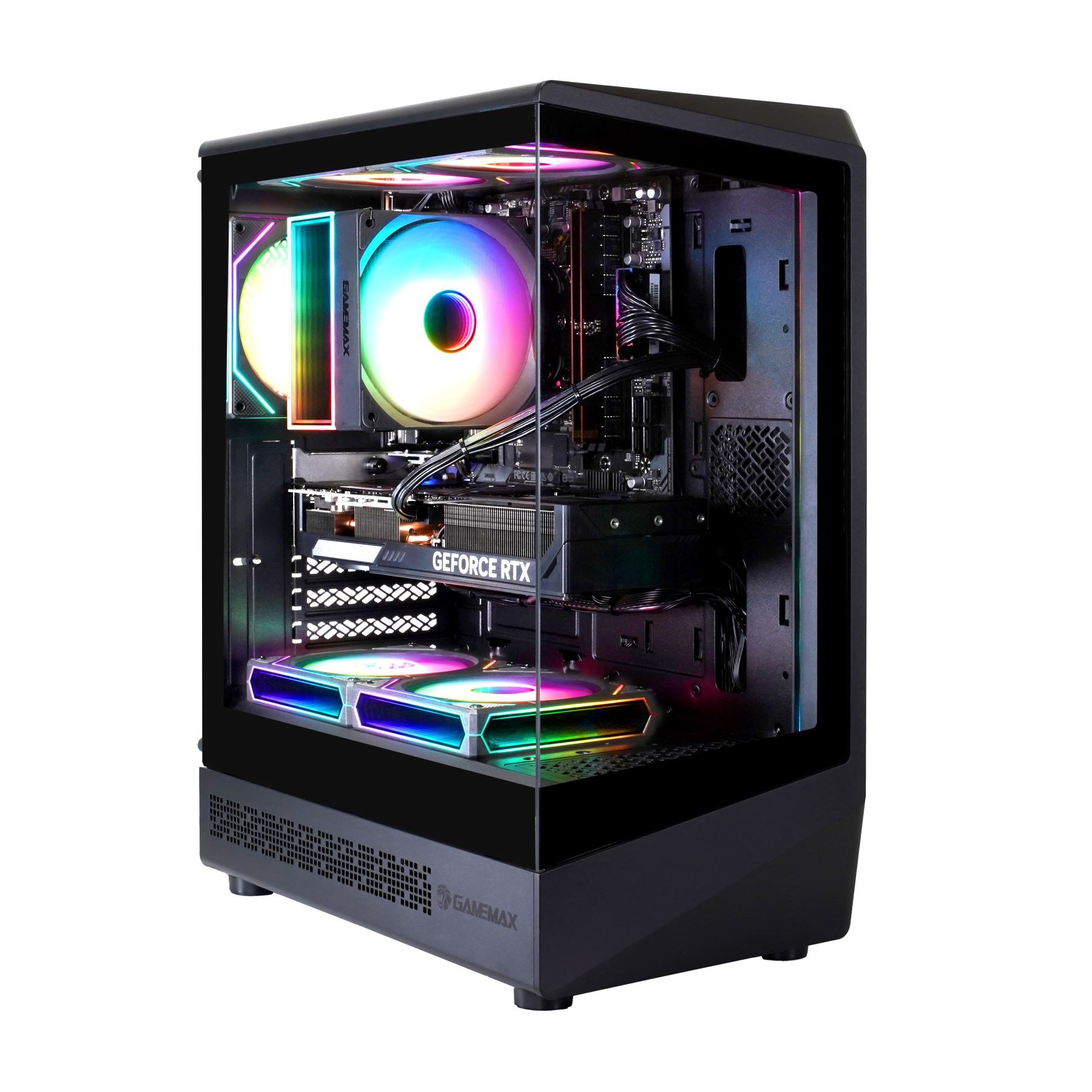 GAMEMAX PC-Komplettsystem »GigaDeal Gaming-PC-Set VISTA COC AB«, Windows 11 + Gigabyte GS32QC LED-Monitor Curved, 80 cm (32")