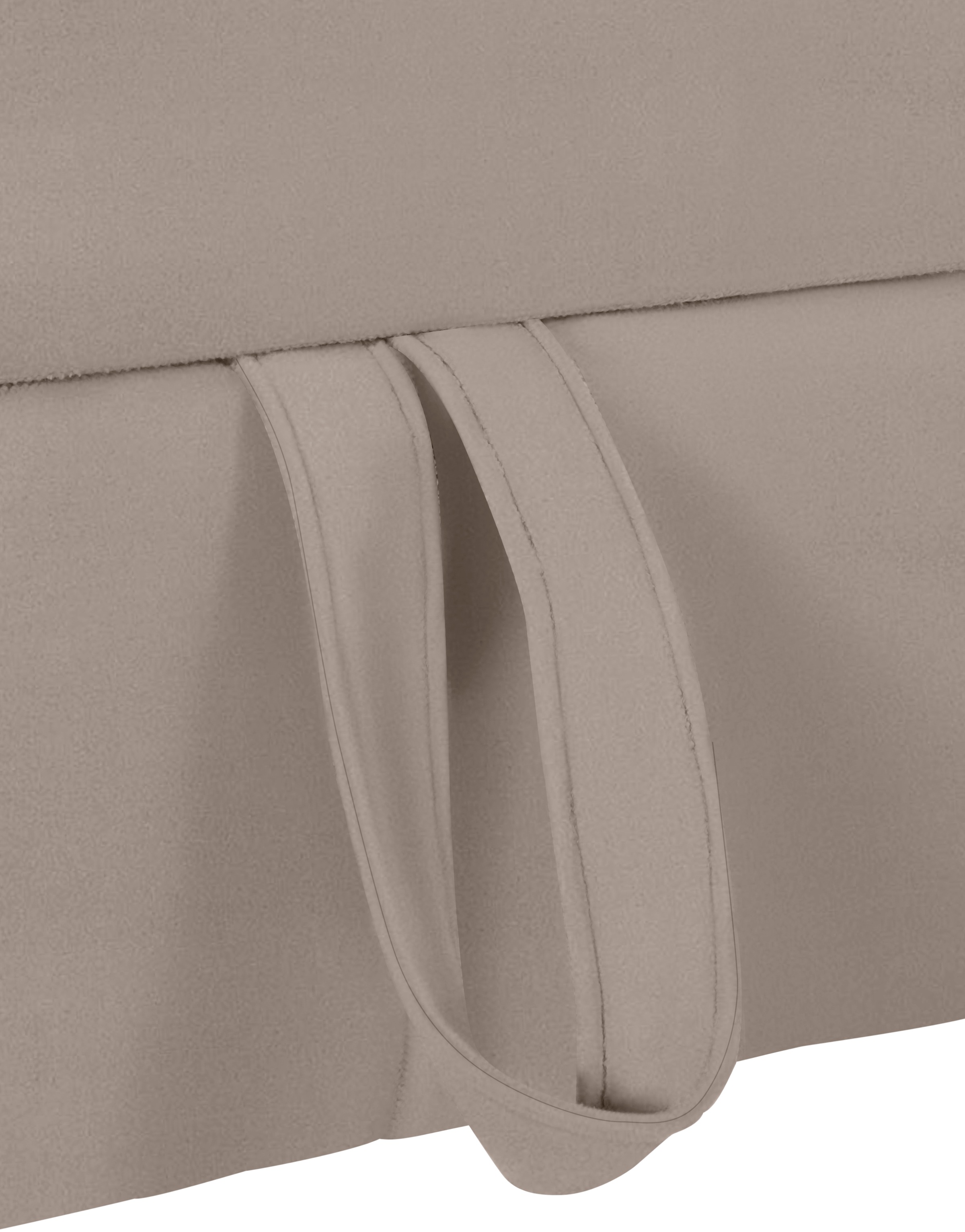 COTTA Ecksofa »Chef L-Form«, mit Kopfteilverstellung, edle Metallkufen, wahlweise mit Bettfunktion