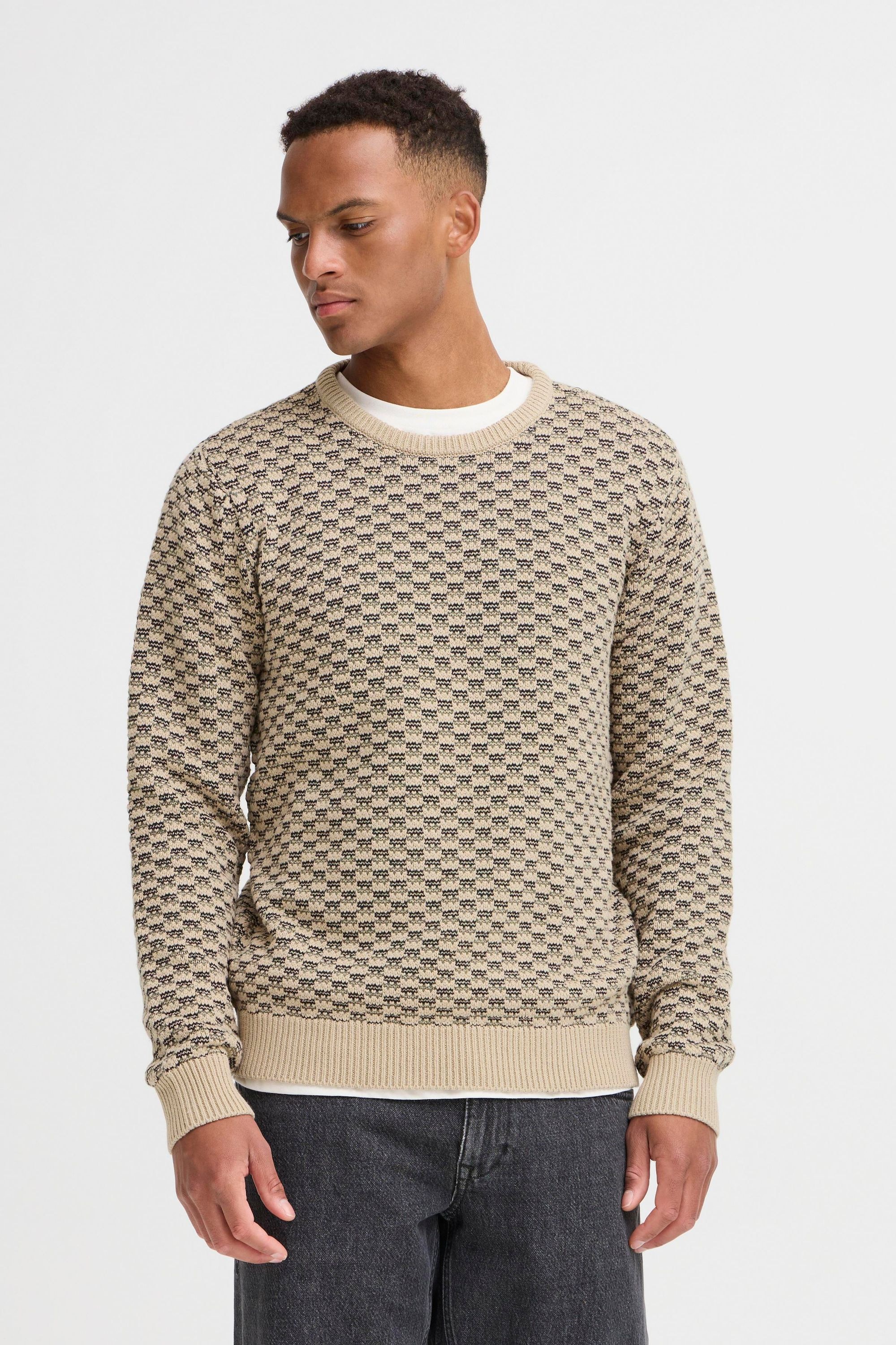 Blend Strickpullover "BHBalen" Klassischer Grobstrickpullover mit Zopfmuste günstig online kaufen