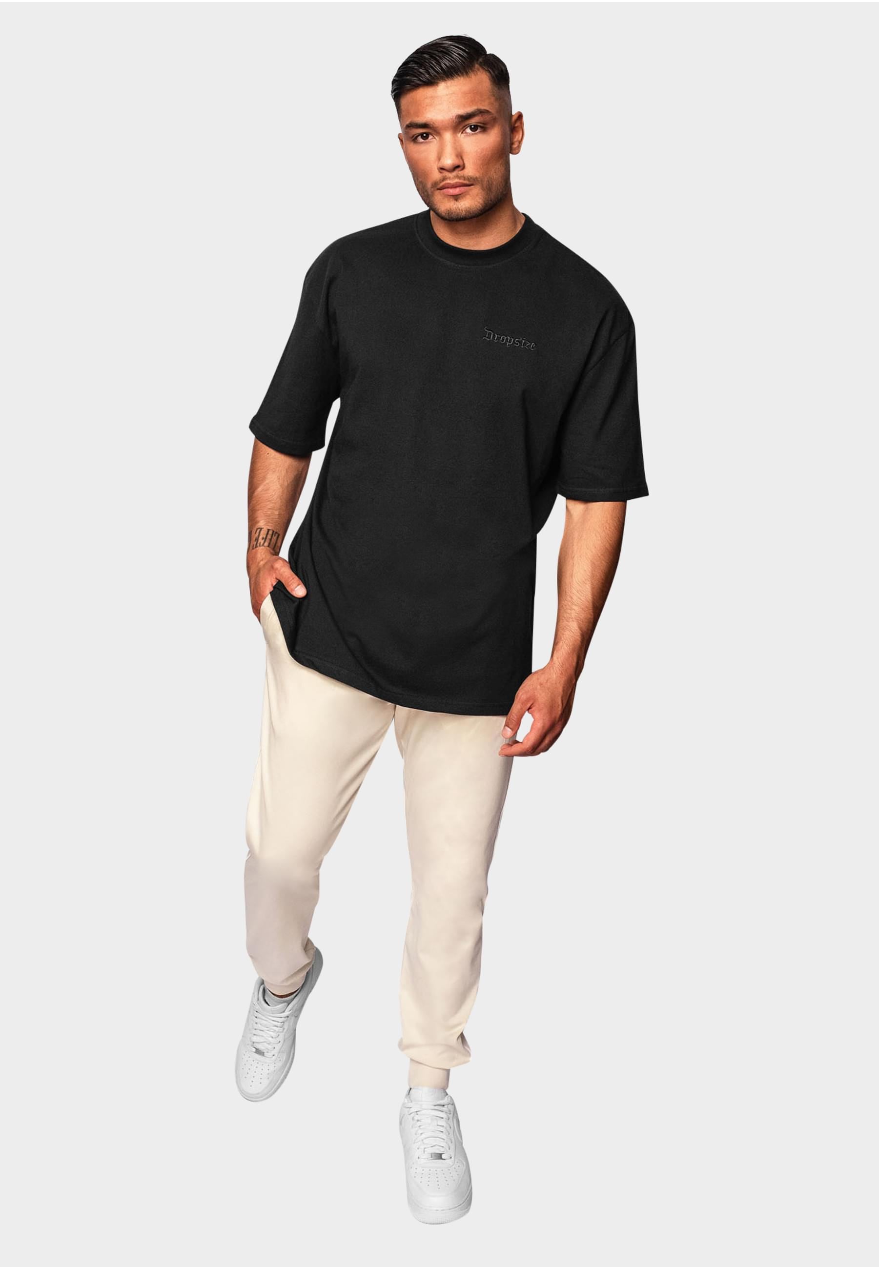 Dropsize T-Shirt »Dropsize Herren Heavy Oversize Embo T-Shirt«, (1 tlg.)