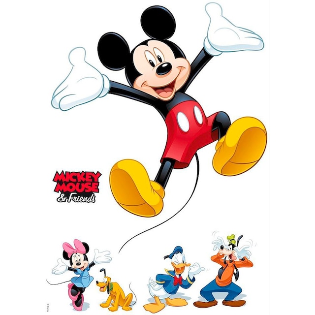 Komar Wandtattoo »Mickey and Friends«, (5 St.), 50x70 cm (Breite x Höhe), selbstklebendes  Wandtattoo | BAUR