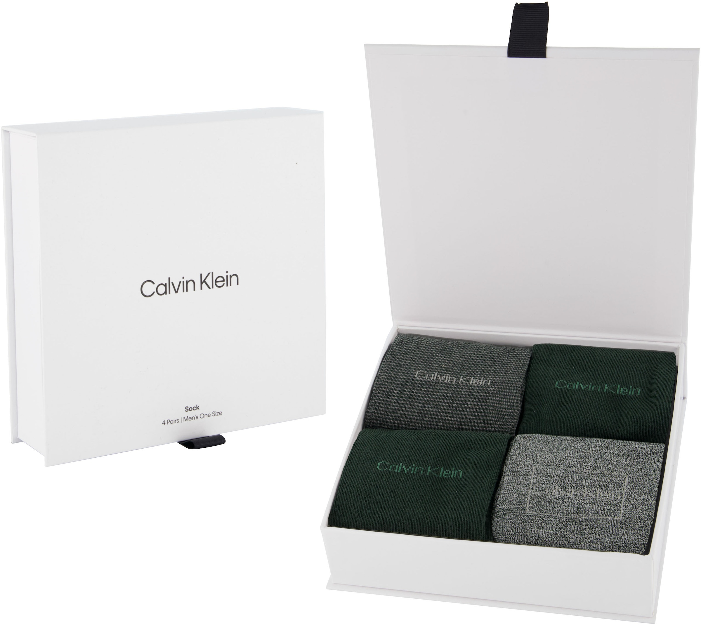 Calvin Klein Socken, (4 Paar), mit toller Geschenkbox, zum Verschenken