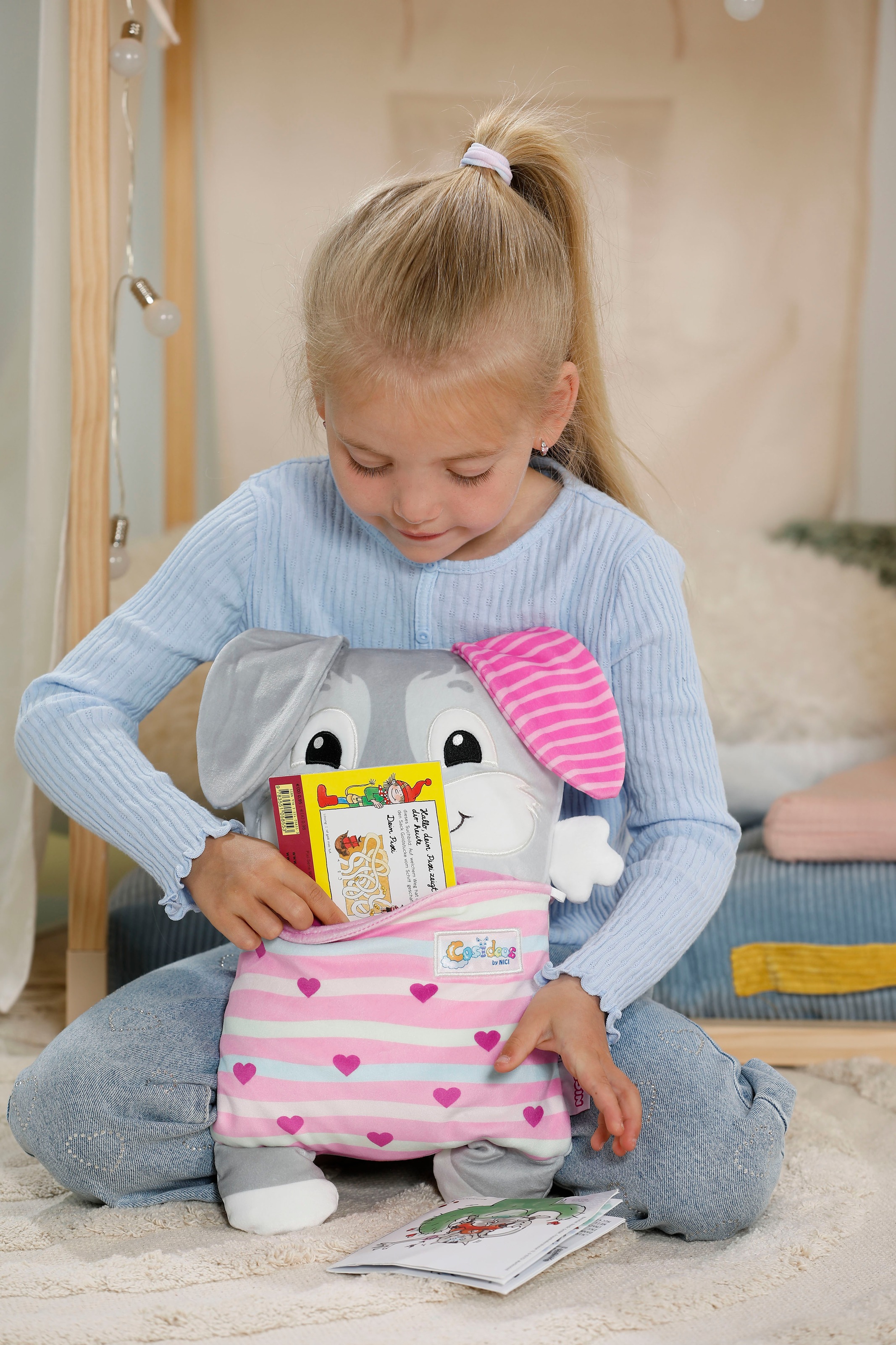 Nici Kuscheltier »Cosidoos, Hase mit Wendefunktion 30x20 cm«