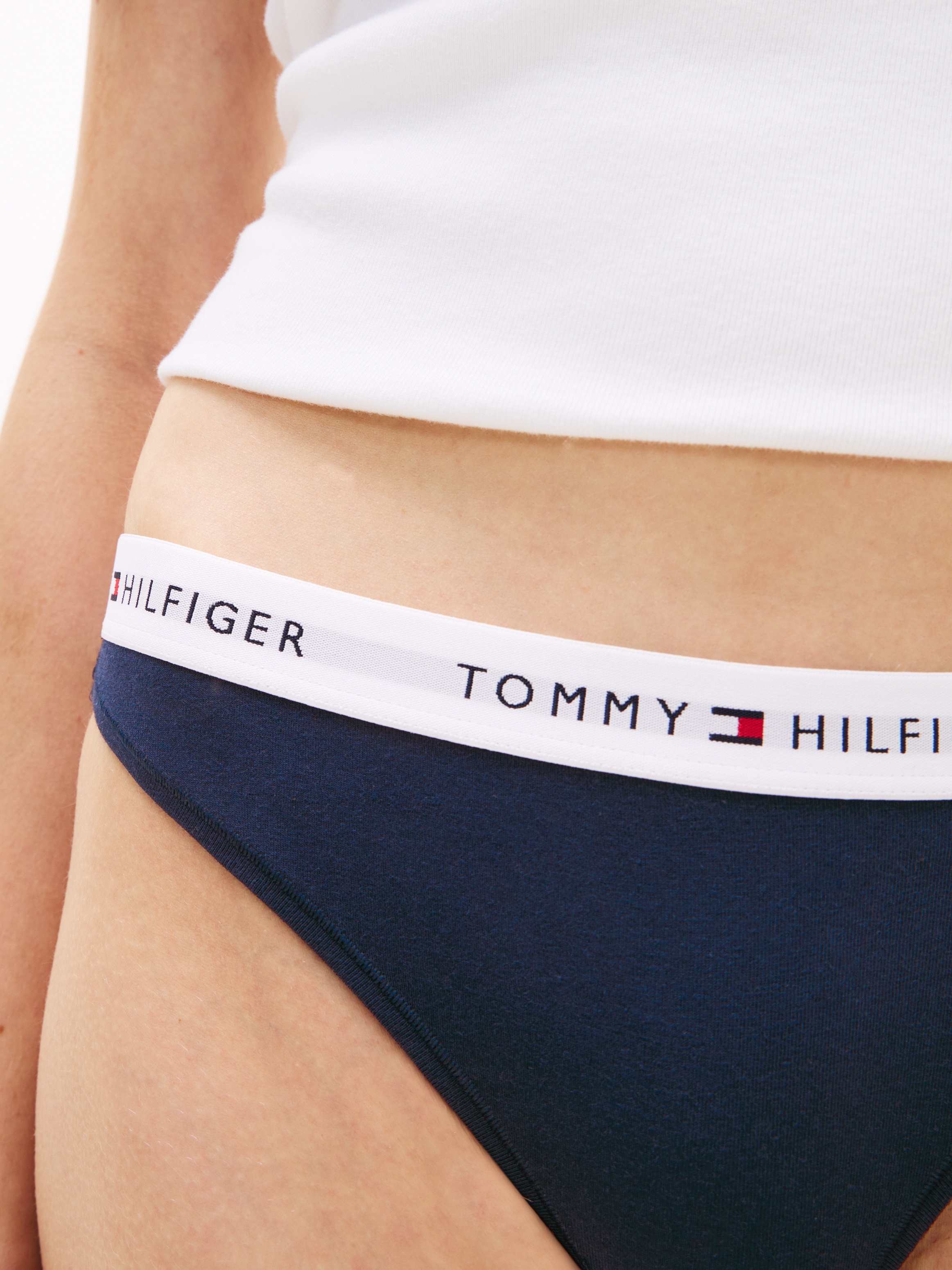 Tommy Hilfiger Underwear String Packung, 3er, 3 Stk. mit Logoschriftzug