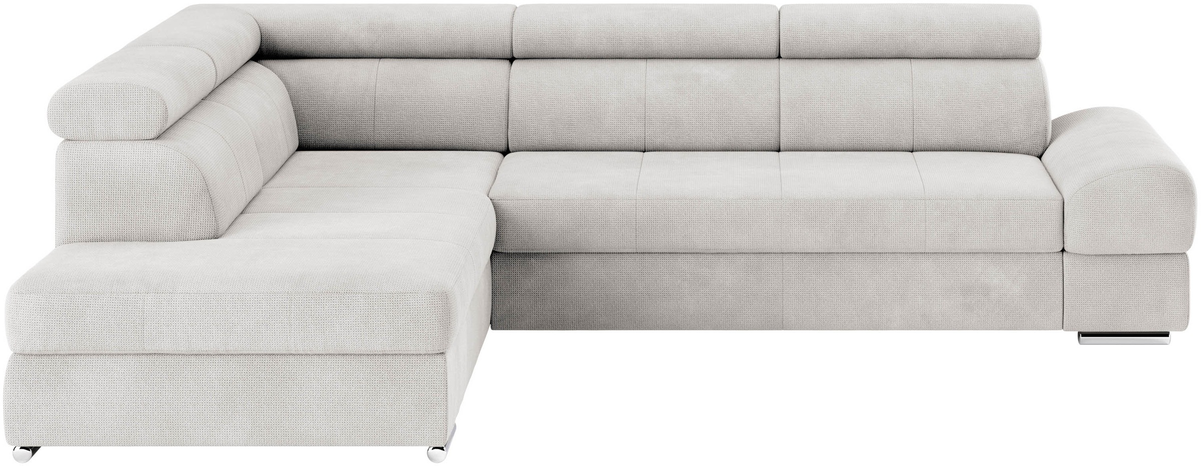 sit&more Ecksofa »Broadway L-Form«, mit verstellbaren Kopfteilen, wahlweise mit Bettfunktion