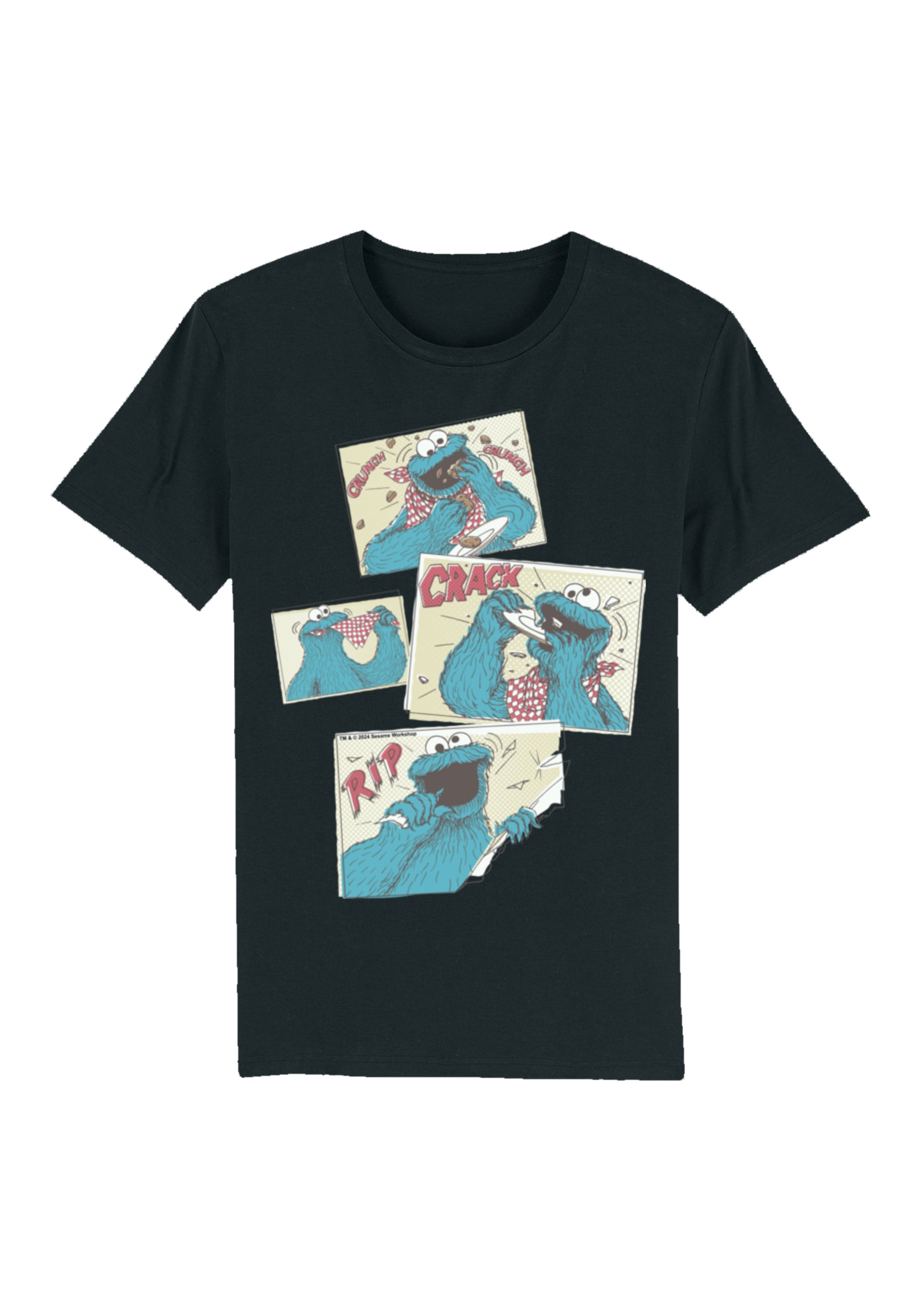 F4NT4STIC T-Shirt "Sesamstraße Cookie Monster Crunch Crack Rip", Premium Qu günstig online kaufen