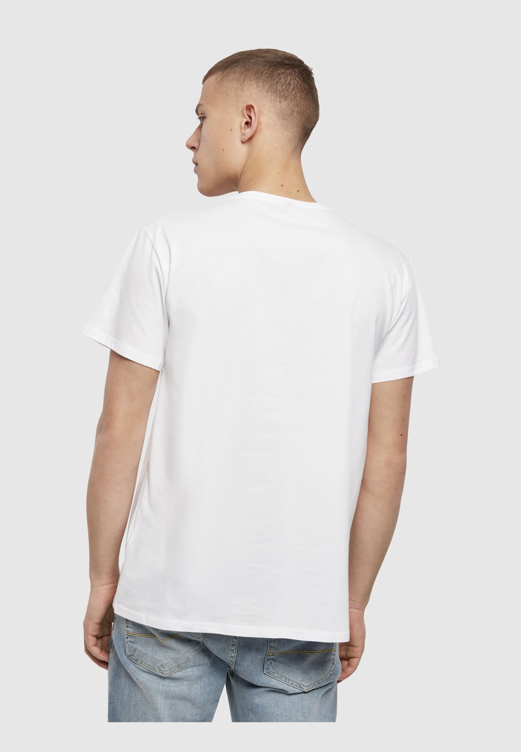 Merchcode T-Shirt »Merchcode Herren Peace - Red Heart White Basic T-Shirt«, (1 tlg.)