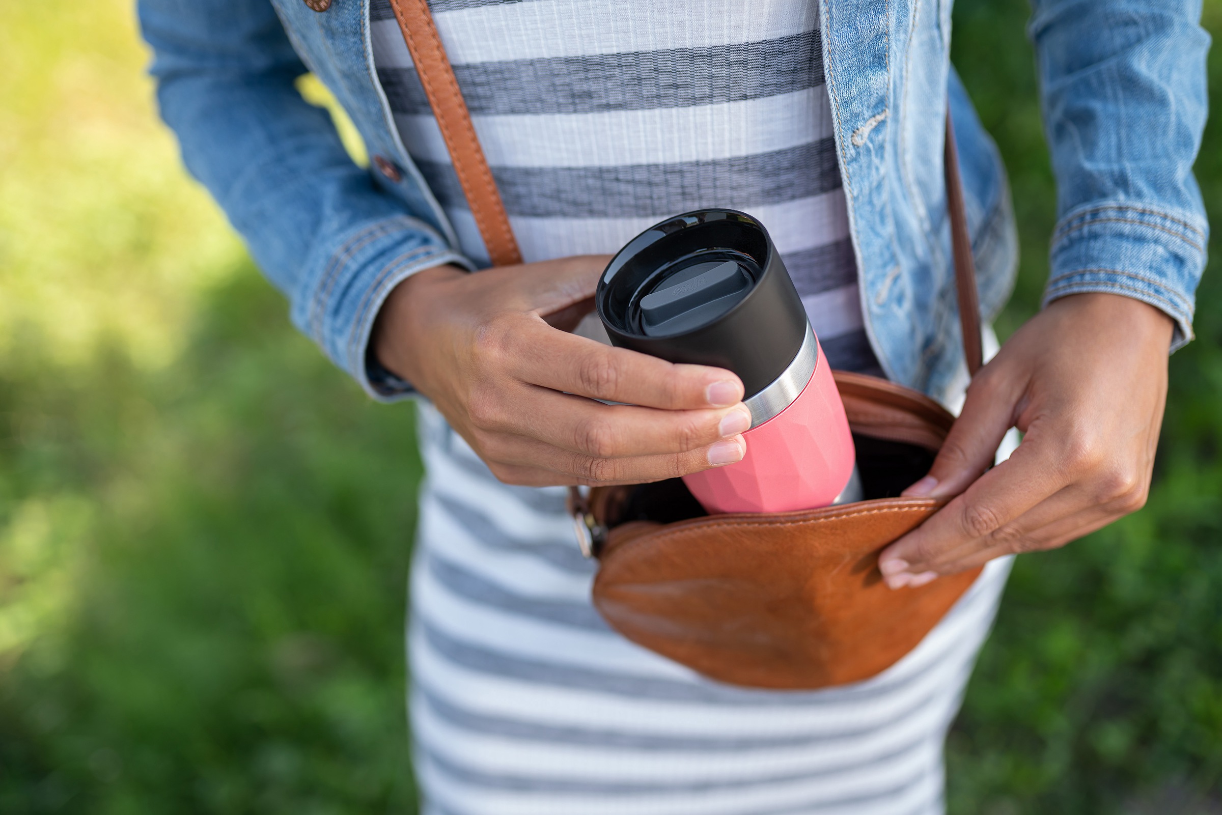 Emsa Thermobecher »Travel Mug Compact«, 0,3L, Edelstahl, 3h warm/6h kalt, 360°Trinköffnung, spülmaschinenfest