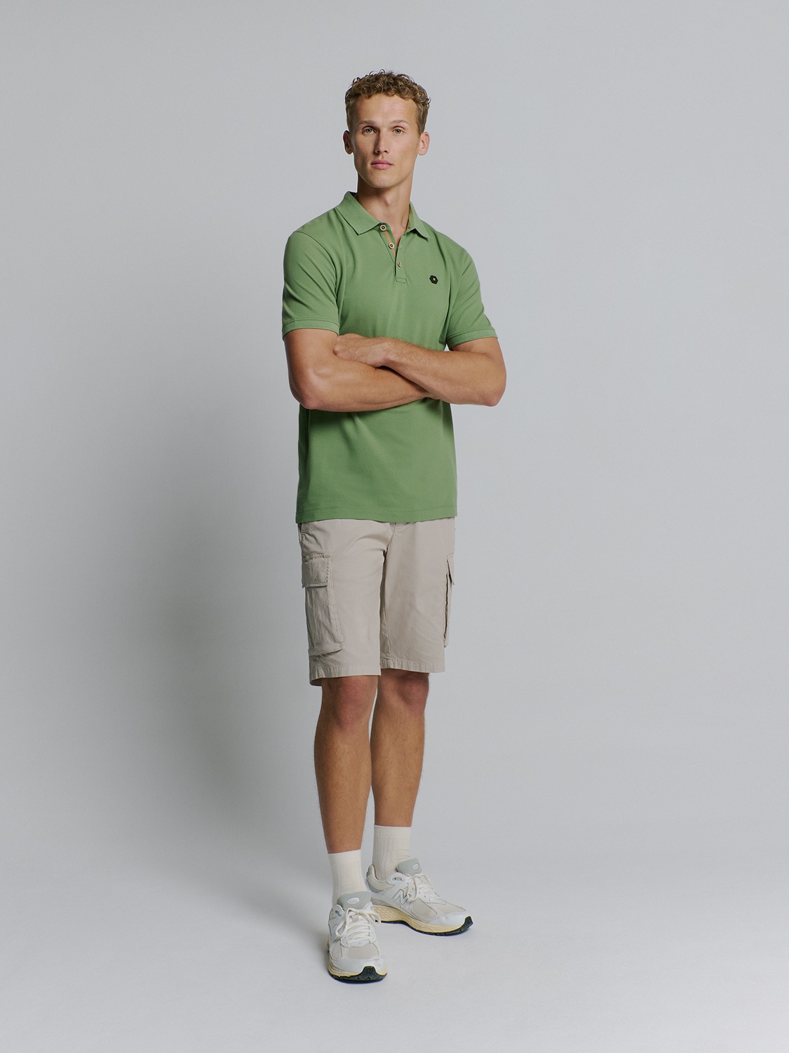 Thumbnail - NO EXCESS Poloshirt "No Excess Poloshirt Polo Pique Garment Dyed"