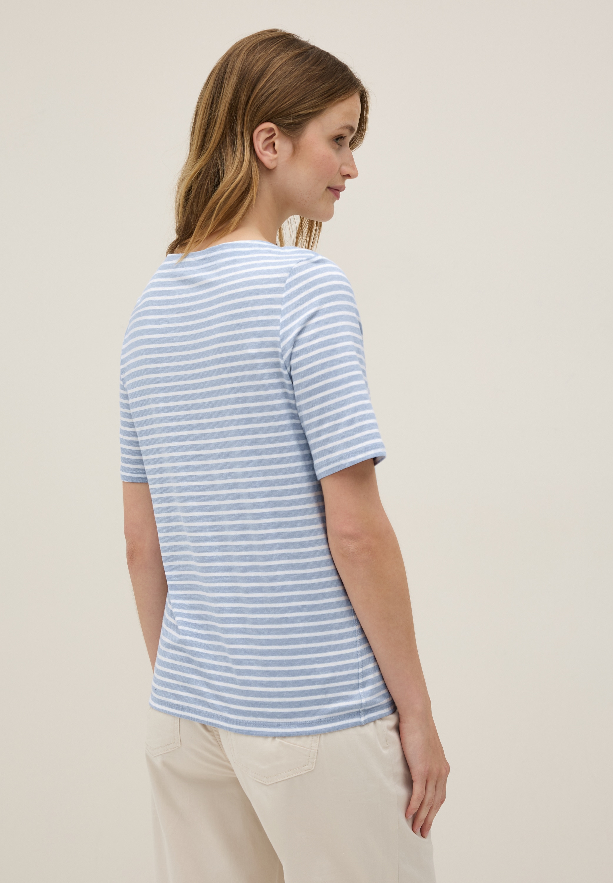 Cecil Rundhalsshirt, aus reiner Baumwolle