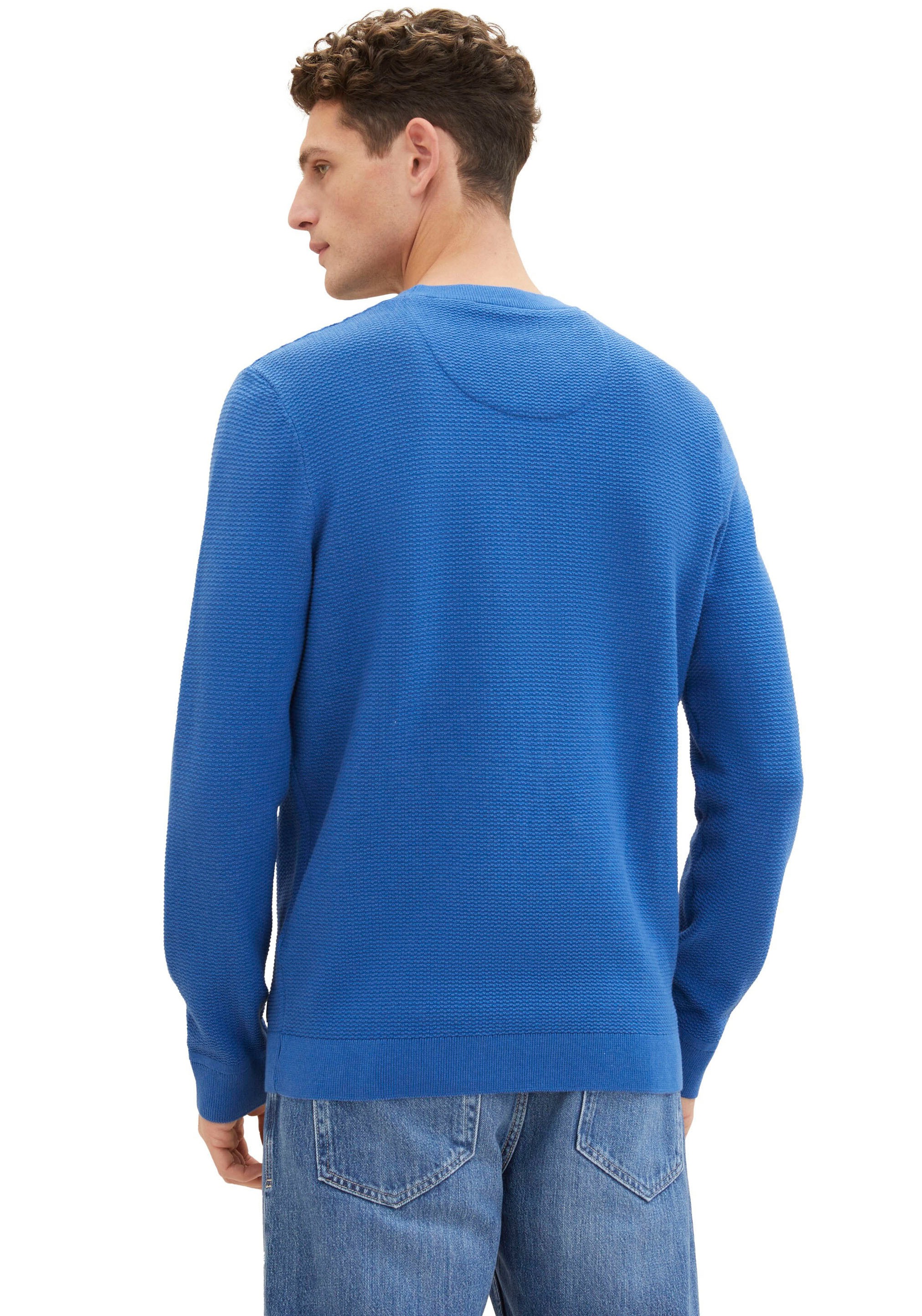 TOM TAILOR Strickpullover, mit Logo-Badge an der Seite günstig online kaufen