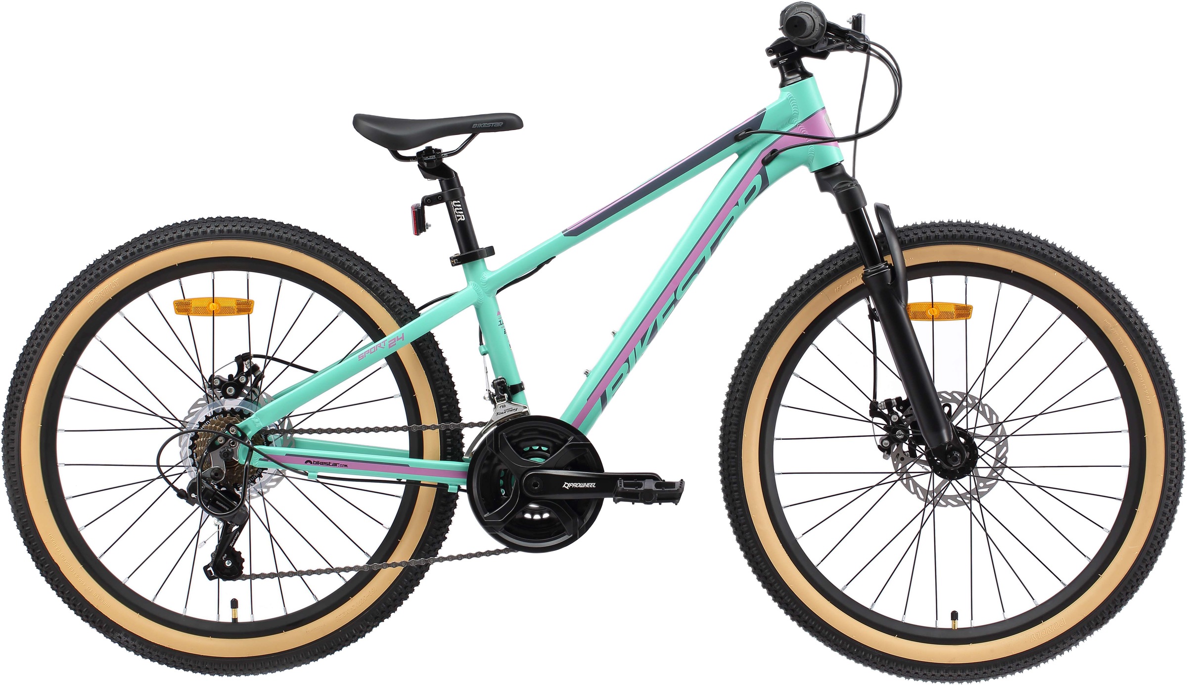Bikestar Jugendfahrrad, 21 Gang, Shimano, RD-TY21 Schaltwerk, Kettenschaltung