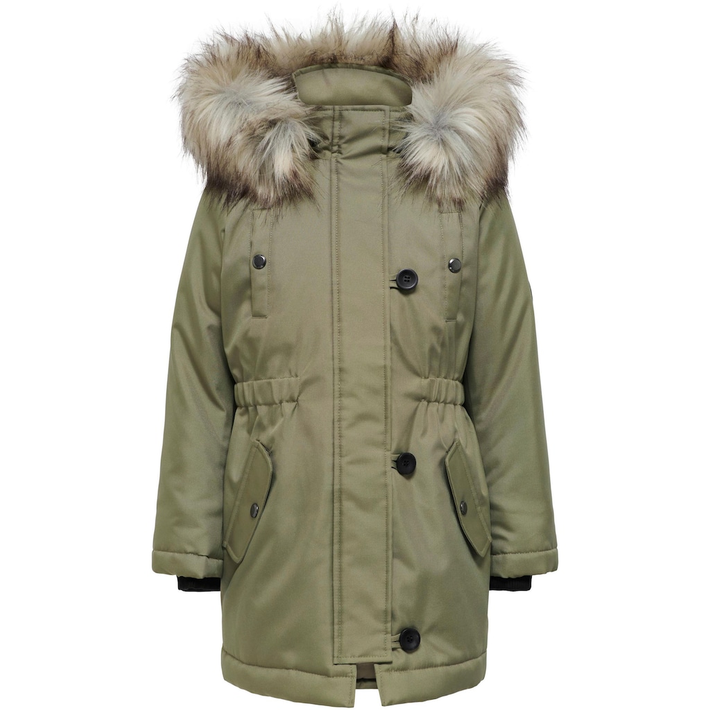 KIDS ONLY Winterjacke »KOGIRIS FUR PARKA OTW«, mit Kapuze