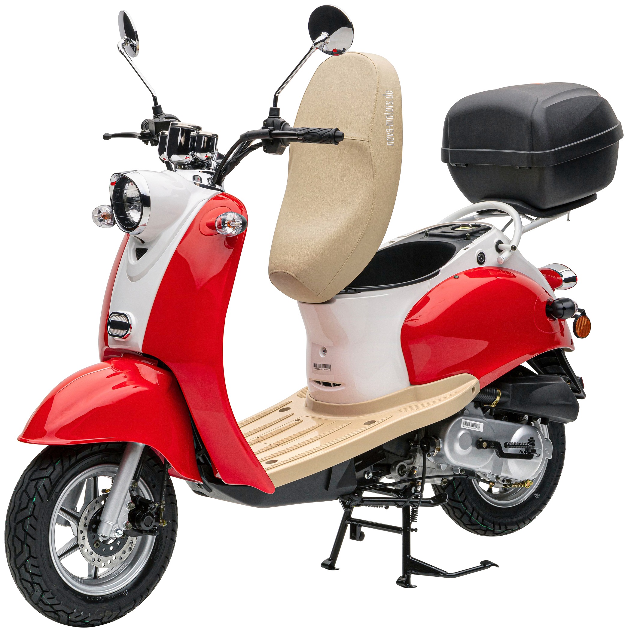 BAUR Motorroller (mit Topcase) »Retro Nova | Star«, cm³, bestellen km/h, PS, 45 auf online Euro Rechnung Motors 5, 49 2,45