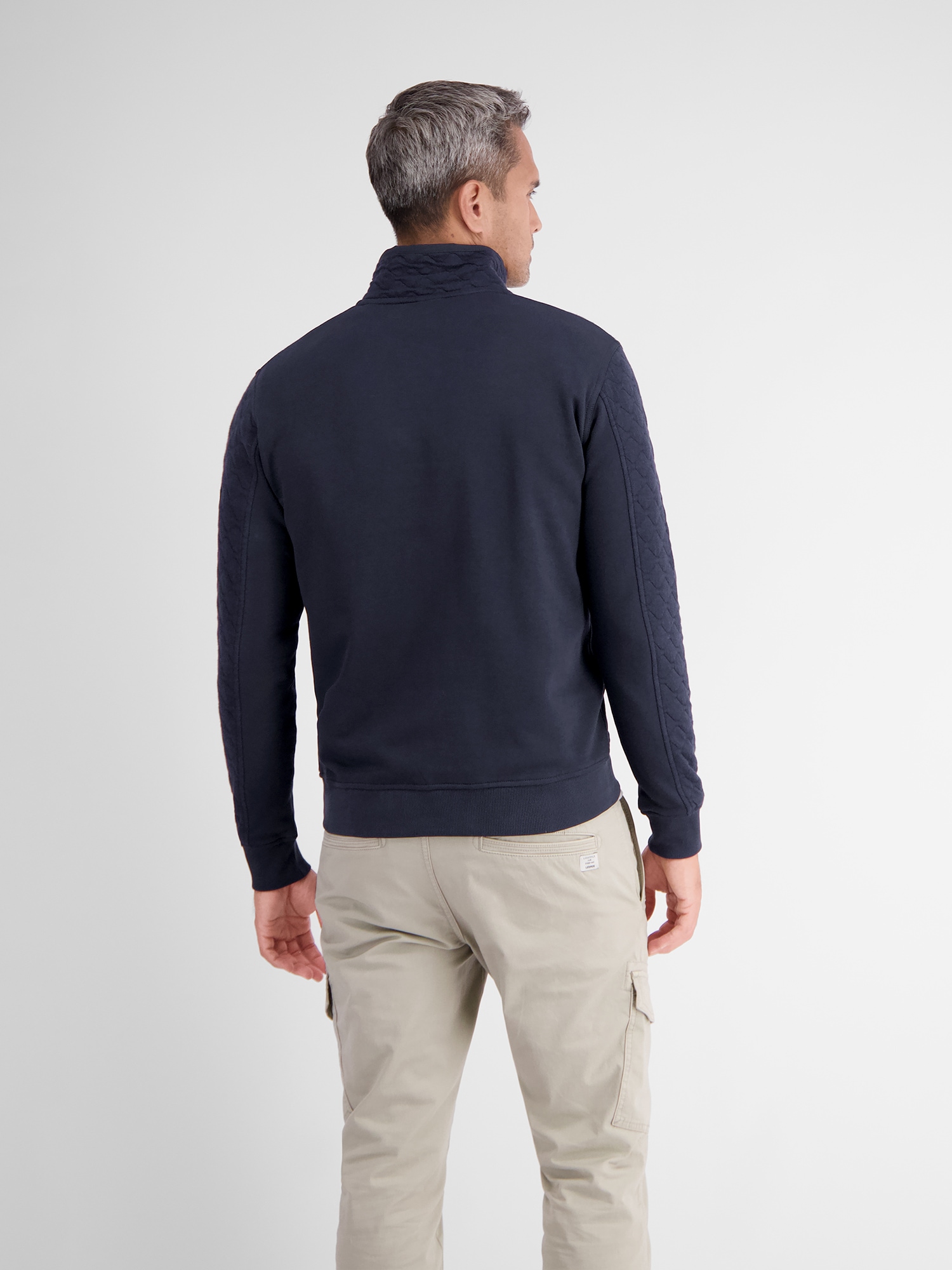 LERROS Sweatshirt »LERROS Sweat-Troyer mit Steppmuster«
