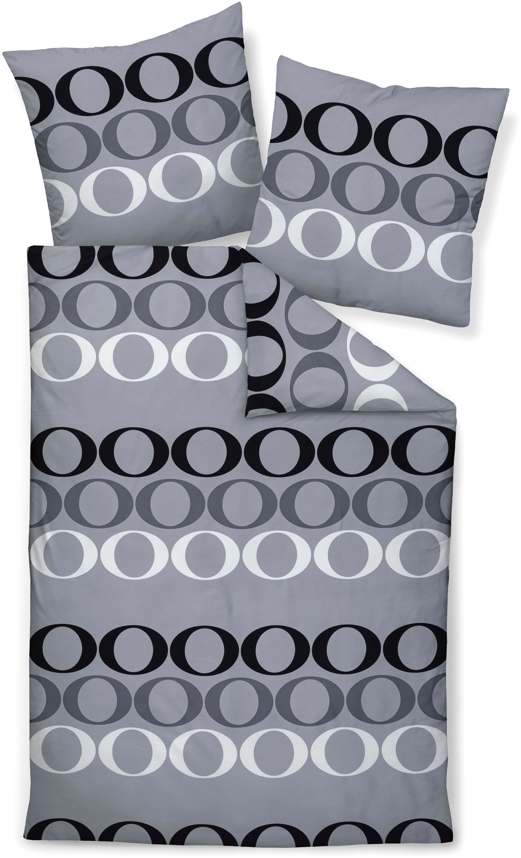 Janine Bettwäsche "Mako-Satin 31145-808 135X200,40x80" mit Reissverschluss günstig online kaufen