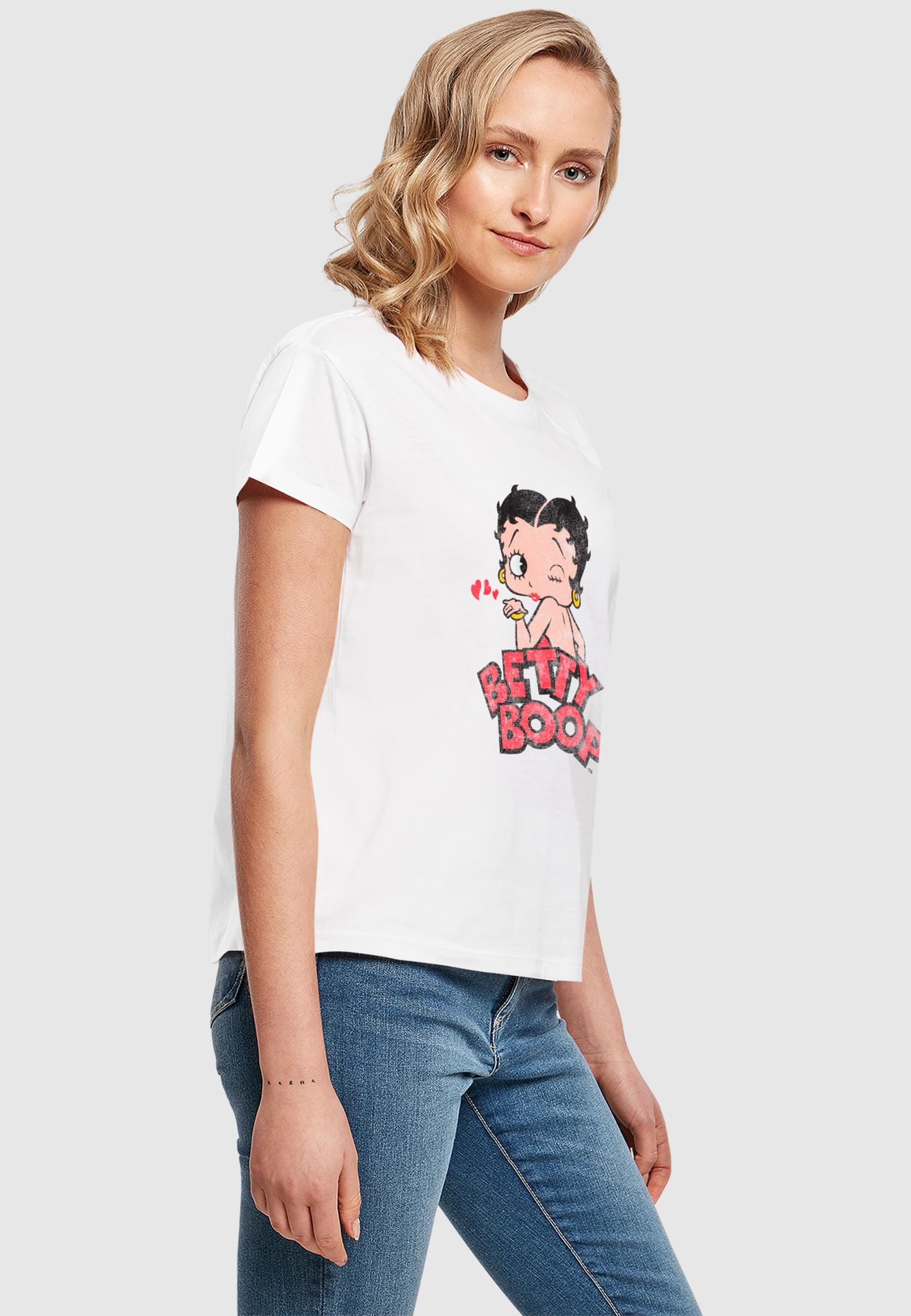 Merchcode T-Shirt »Merchcode Ladies Betty Boop - Faded Graphic Print Box Tee«, (1 tlg.)