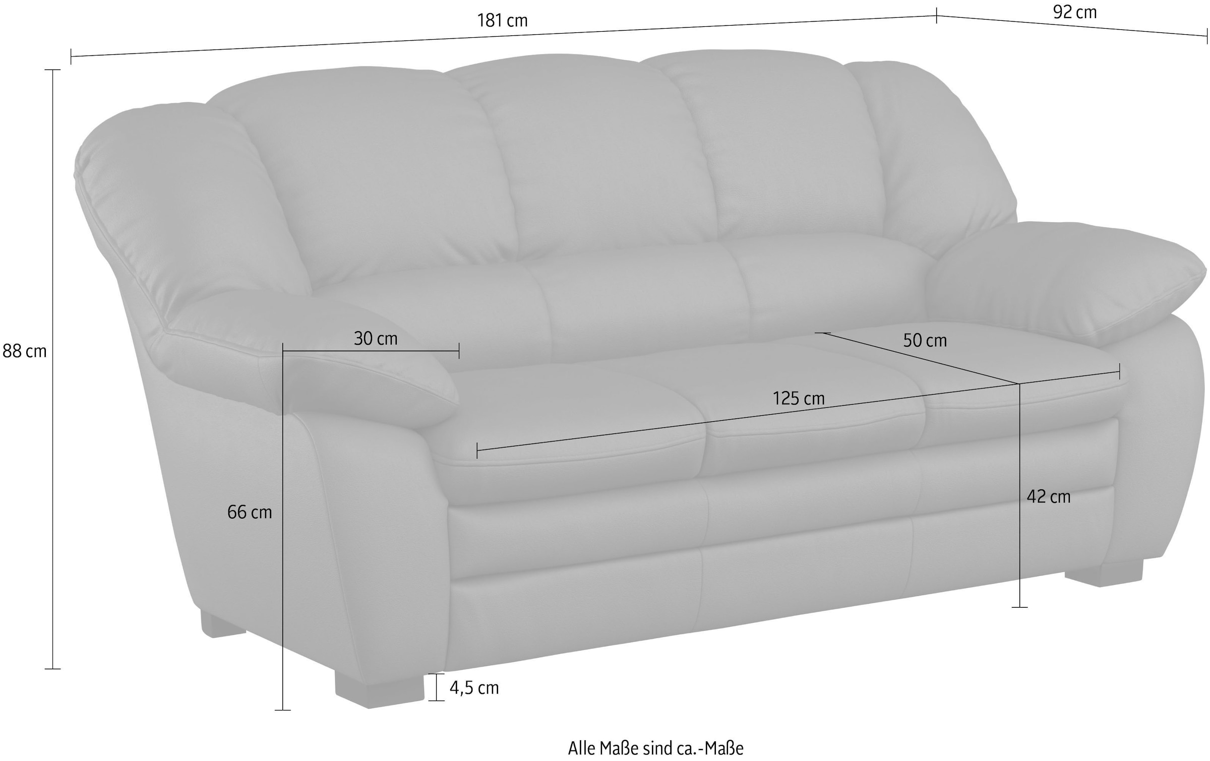 COTTA 2,5-Sitzer »Casino« Polstergarnitur, auch als Set erhältlich