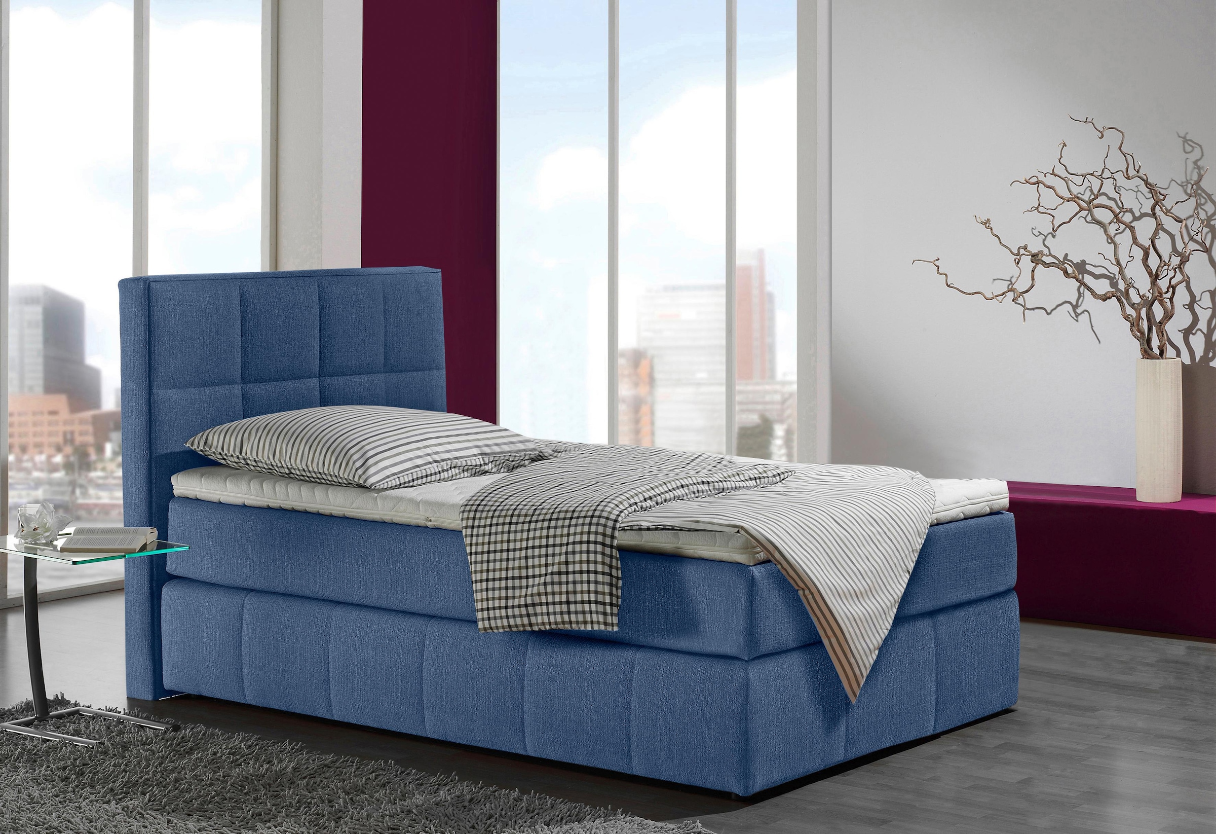 INOSIGN Boxspringbett "Casano", mit feiner Steppung, in 3 Matratzenarten, 2 günstig online kaufen