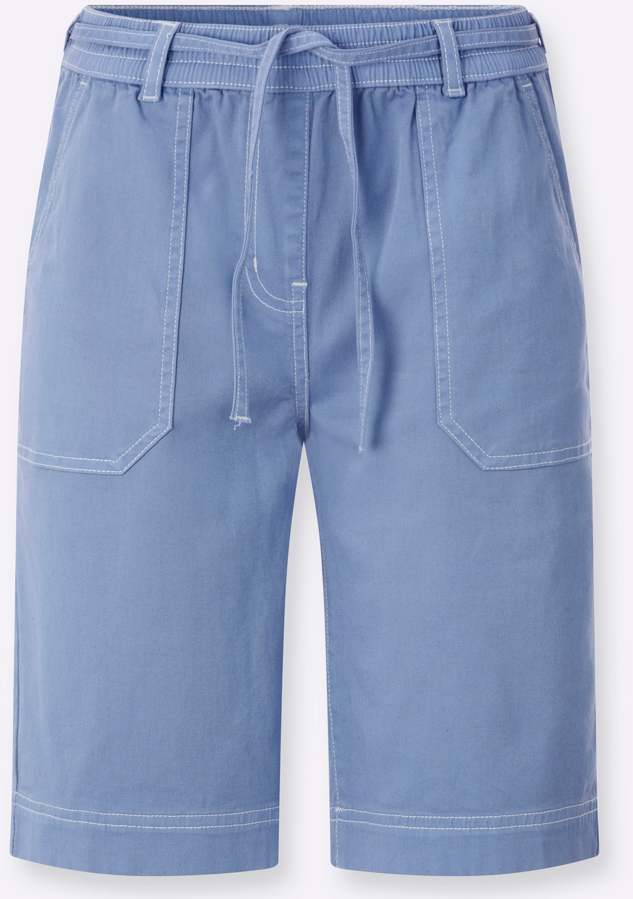 Classic Basics Damen Jeans-Shorts Bermuda Taubenblau 42 2