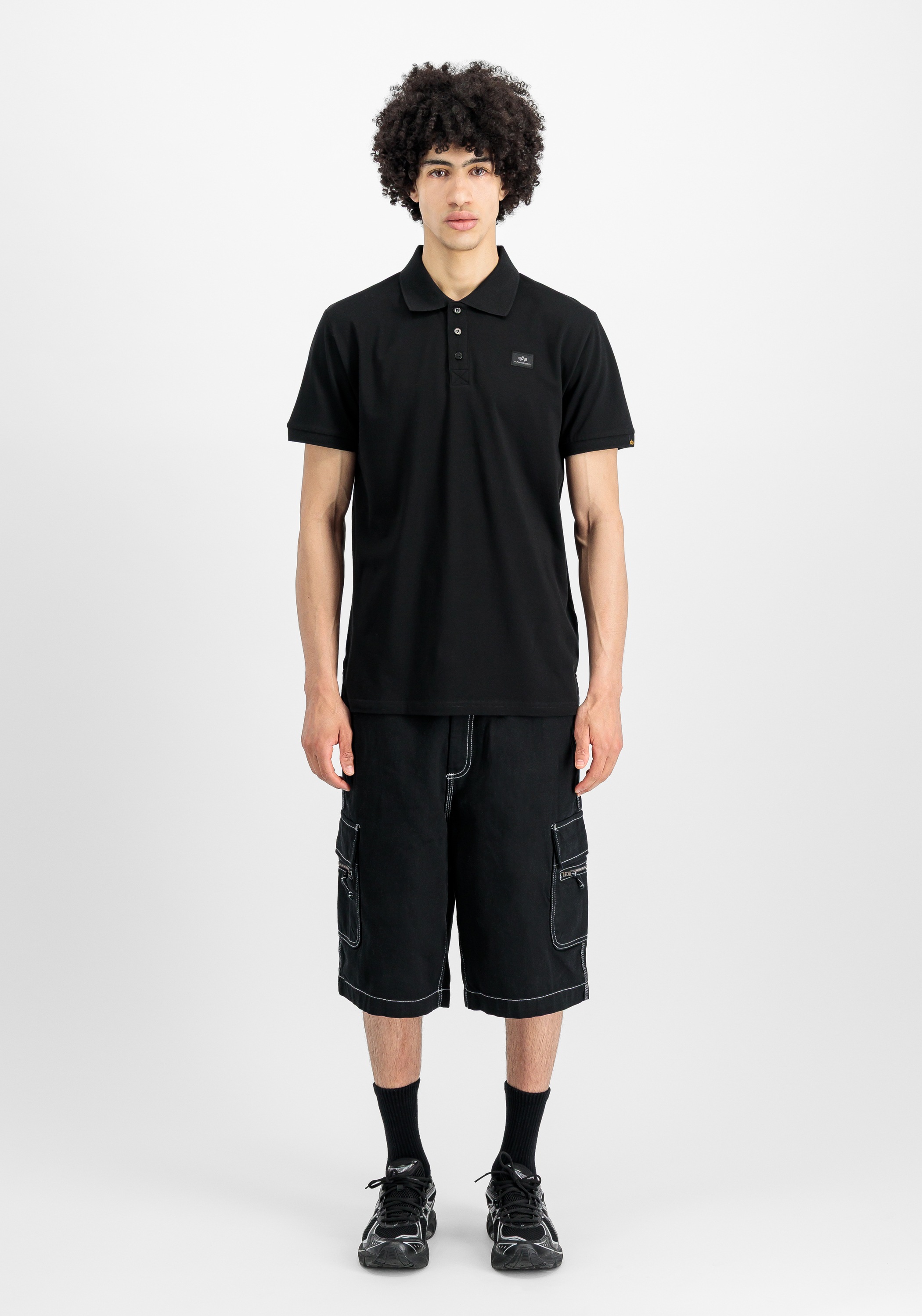 Alpha Industries X-Fit Polo Shirt Black XL 2