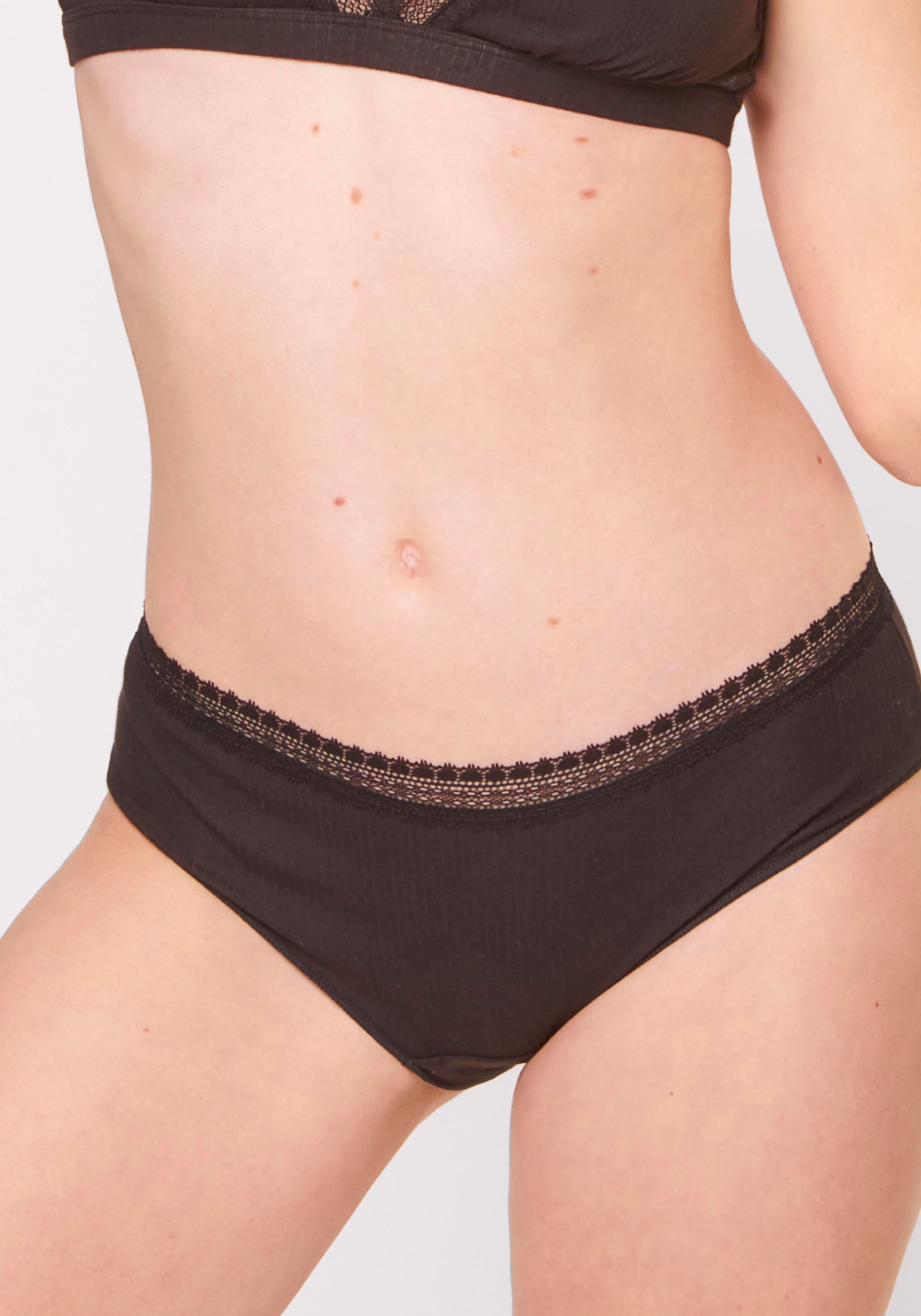 sloggi Hipster "GO Ribbed", (2er Pack), elastischer Spitzenbesatz, weich, g günstig online kaufen